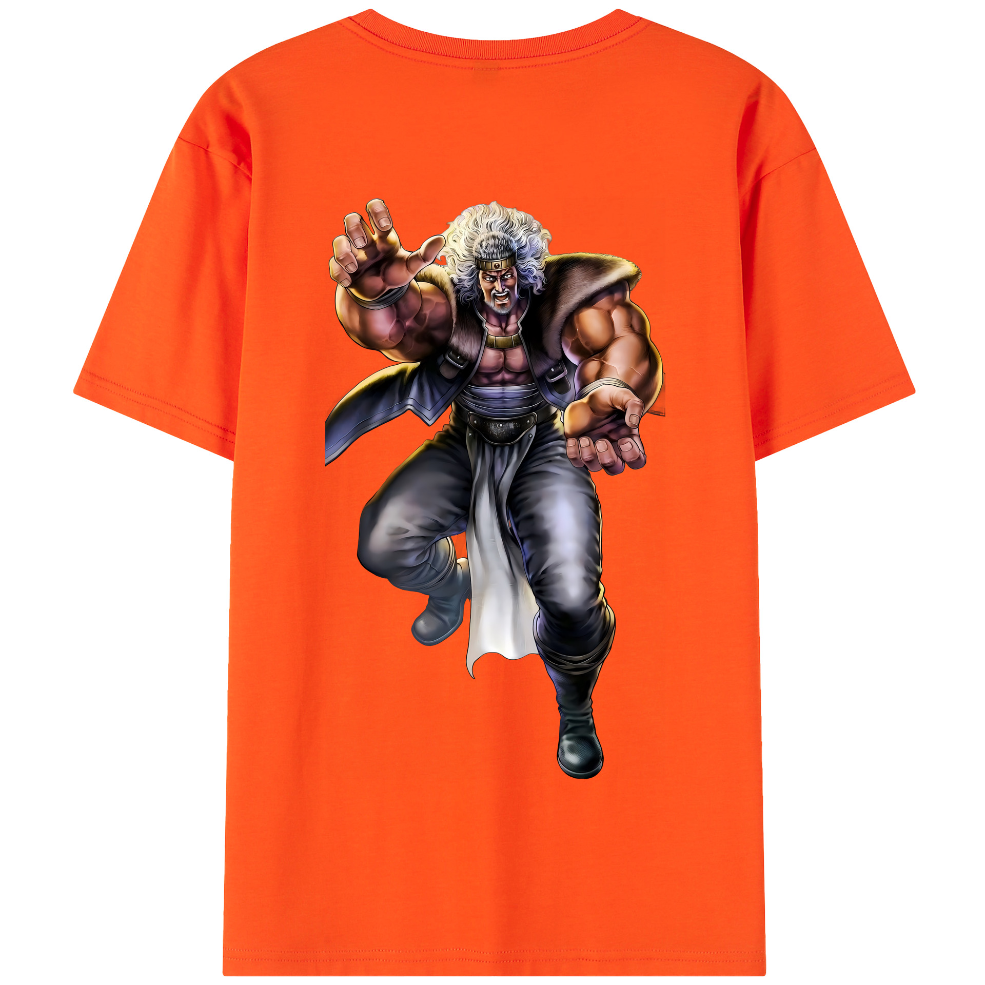 （画像用） 北斗の拳 Fist of the North Star 綿100％半袖Tシャツ（背面プリント）