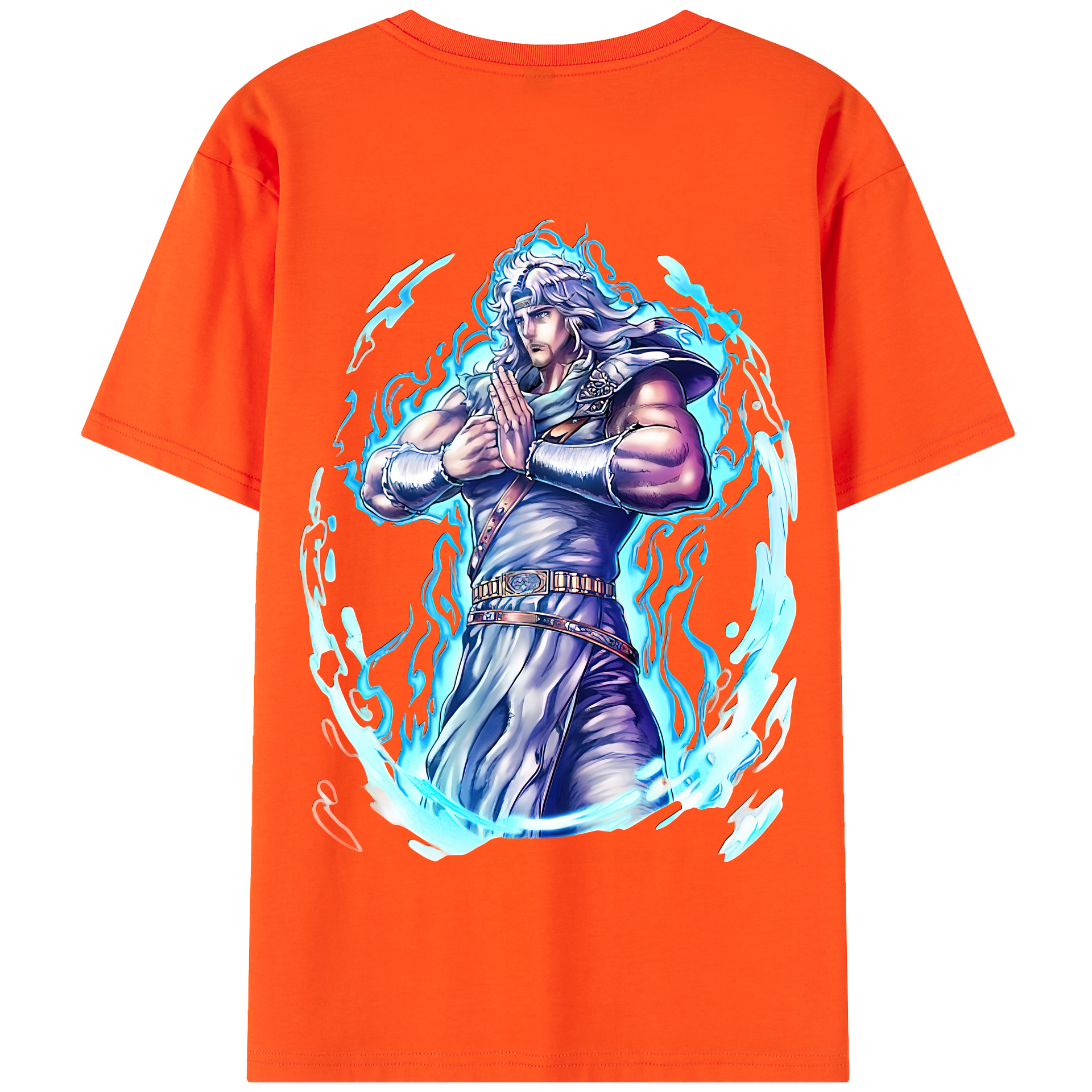 （画像用） 北斗の拳 Fist of the North Star 綿100％半袖Tシャツ（背面プリント）