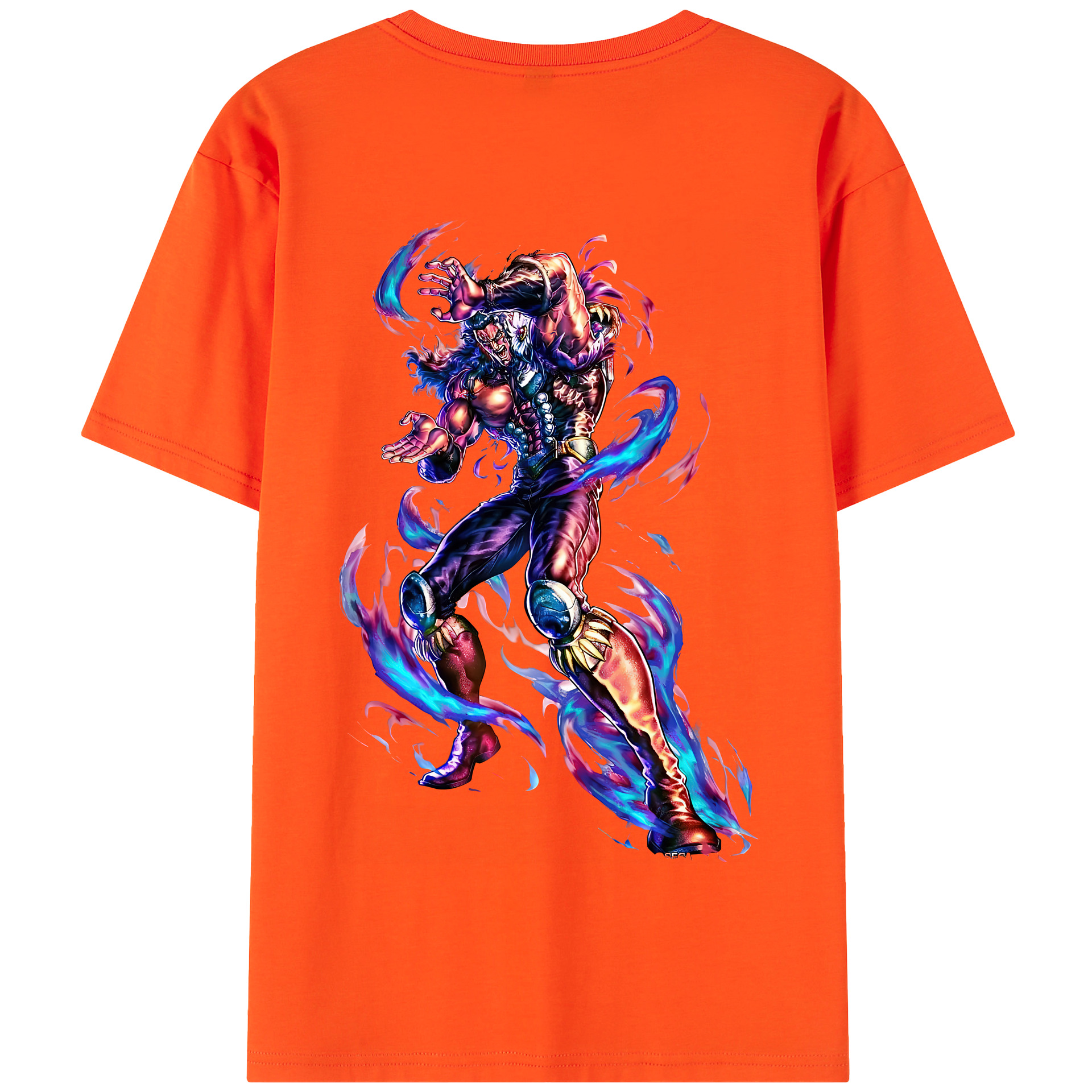 （画像用） 北斗の拳 Fist of the North Star 綿100％半袖Tシャツ（背面プリント）