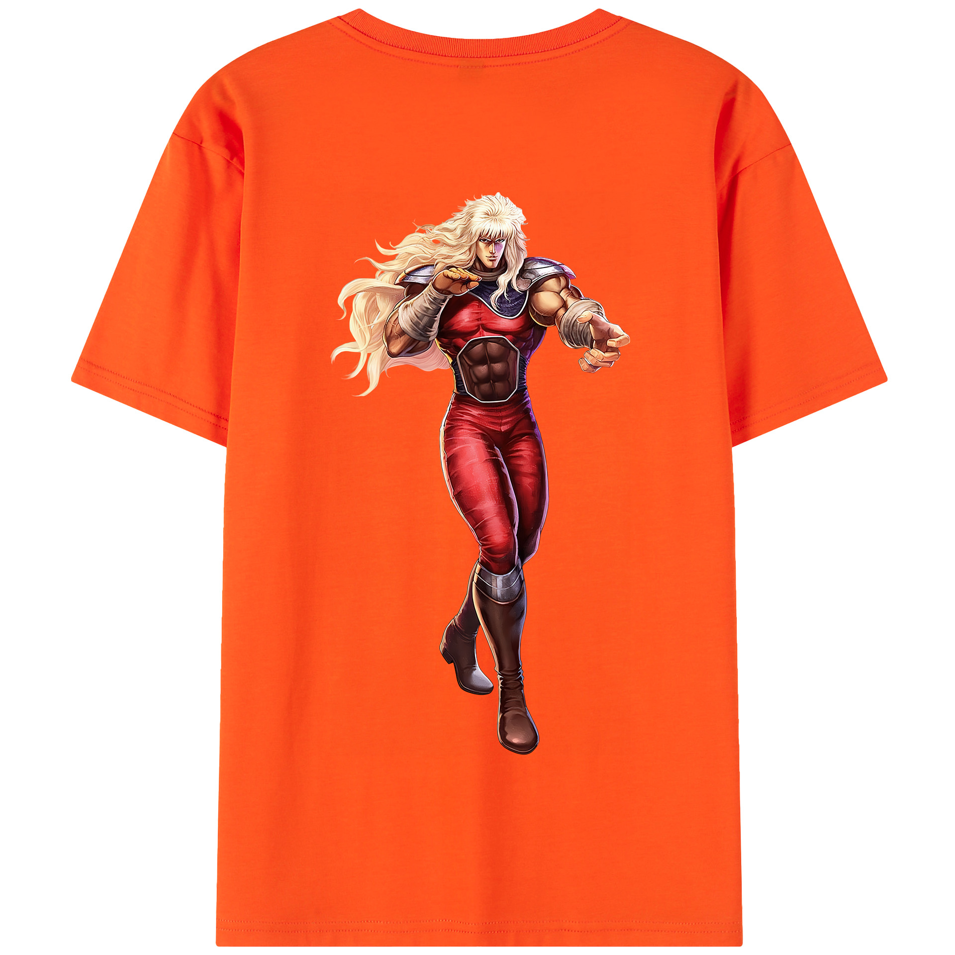 （画像用） 北斗の拳 Fist of the North Star 綿100％半袖Tシャツ（背面プリント）