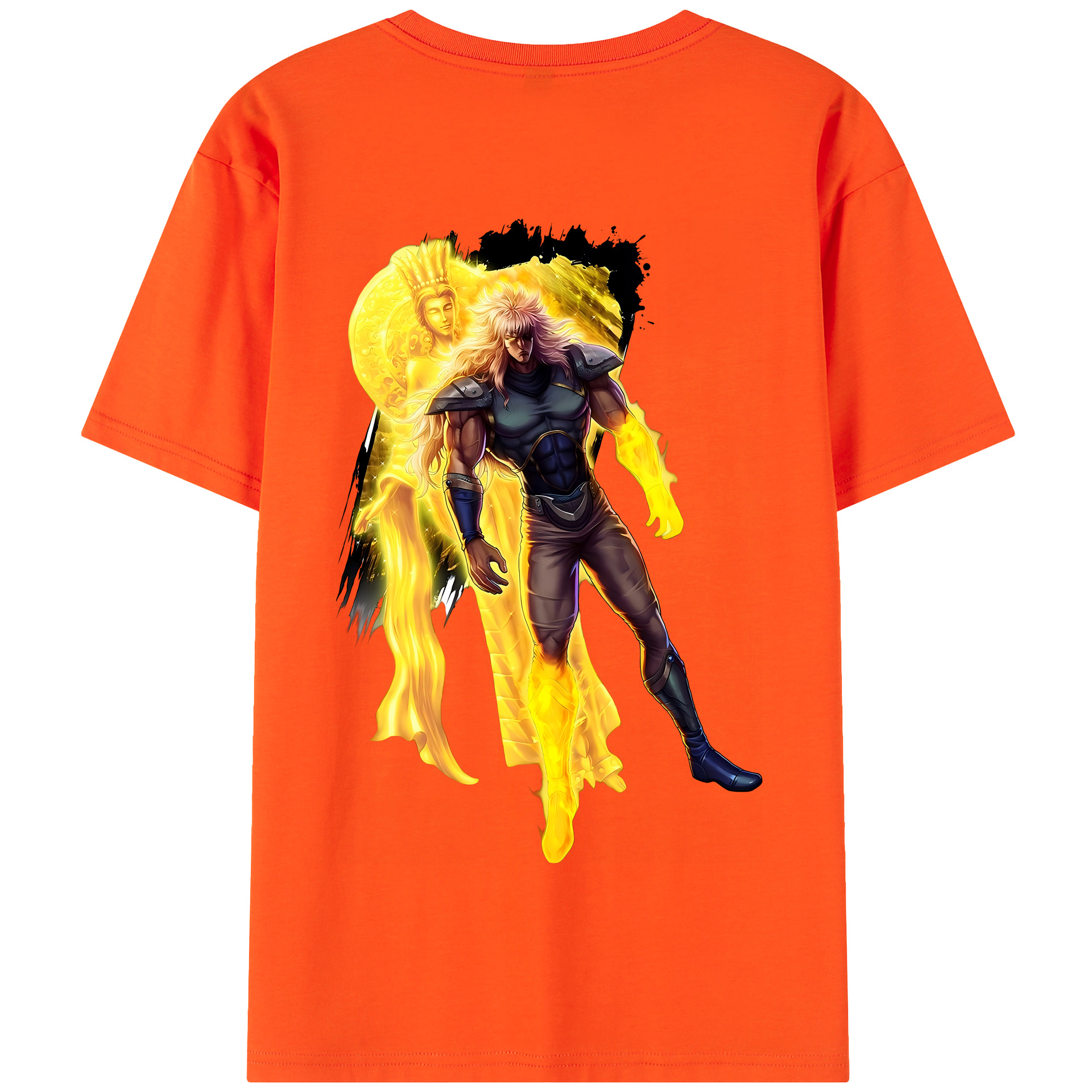 （画像用） 北斗の拳 Fist of the North Star 綿100％半袖Tシャツ（背面プリント）