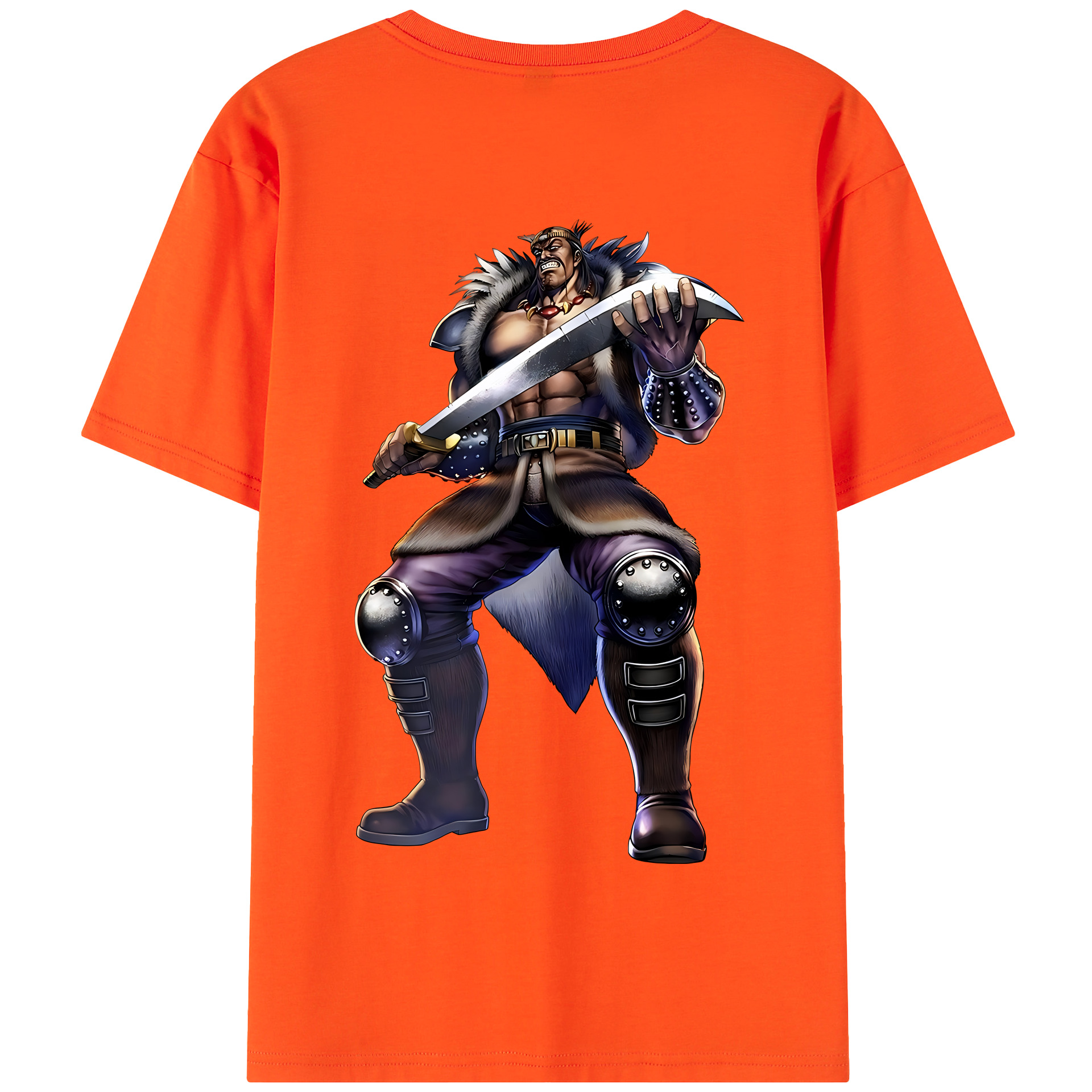 （画像用） 北斗の拳 Fist of the North Star 綿100％半袖Tシャツ（背面プリント）