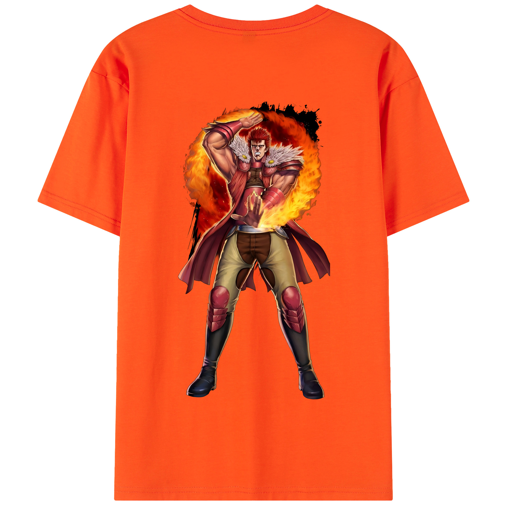 （画像用） 北斗の拳 Fist of the North Star 綿100％半袖Tシャツ（背面プリント）