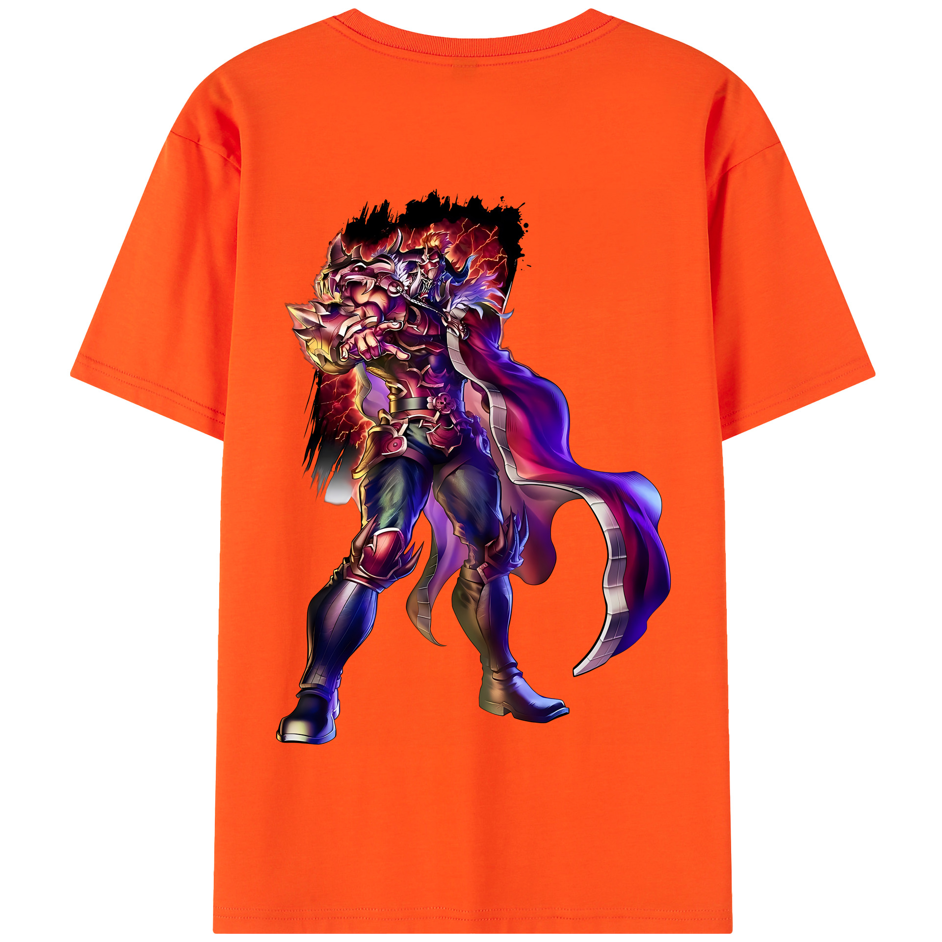 （画像用） 北斗の拳 Fist of the North Star 綿100％半袖Tシャツ（背面プリント）