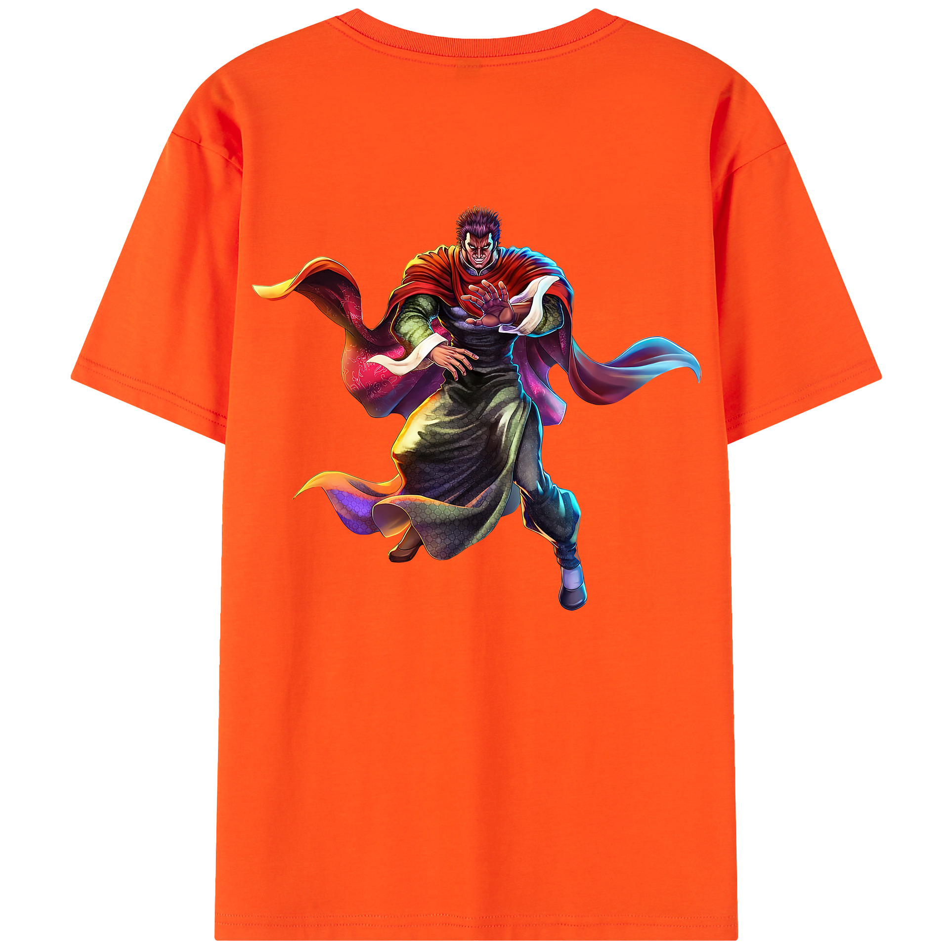 （画像用） 北斗の拳 Fist of the North Star 綿100％半袖Tシャツ（背面プリント）