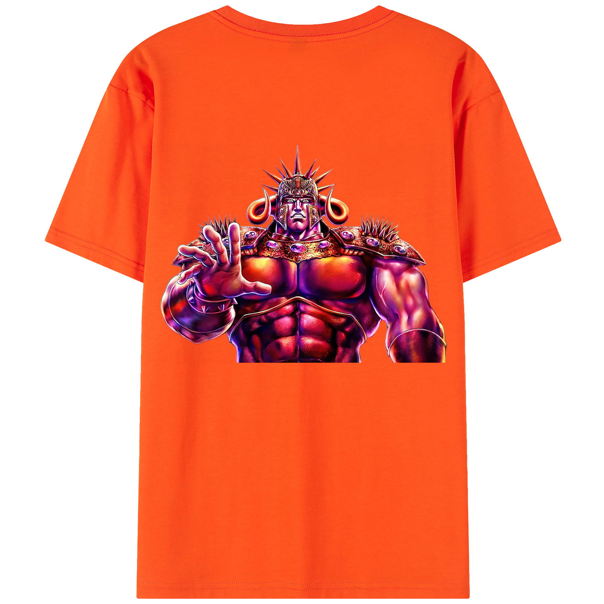 （画像用） 北斗の拳 Fist of the North Star 綿100％半袖Tシャツ（背面プリント）