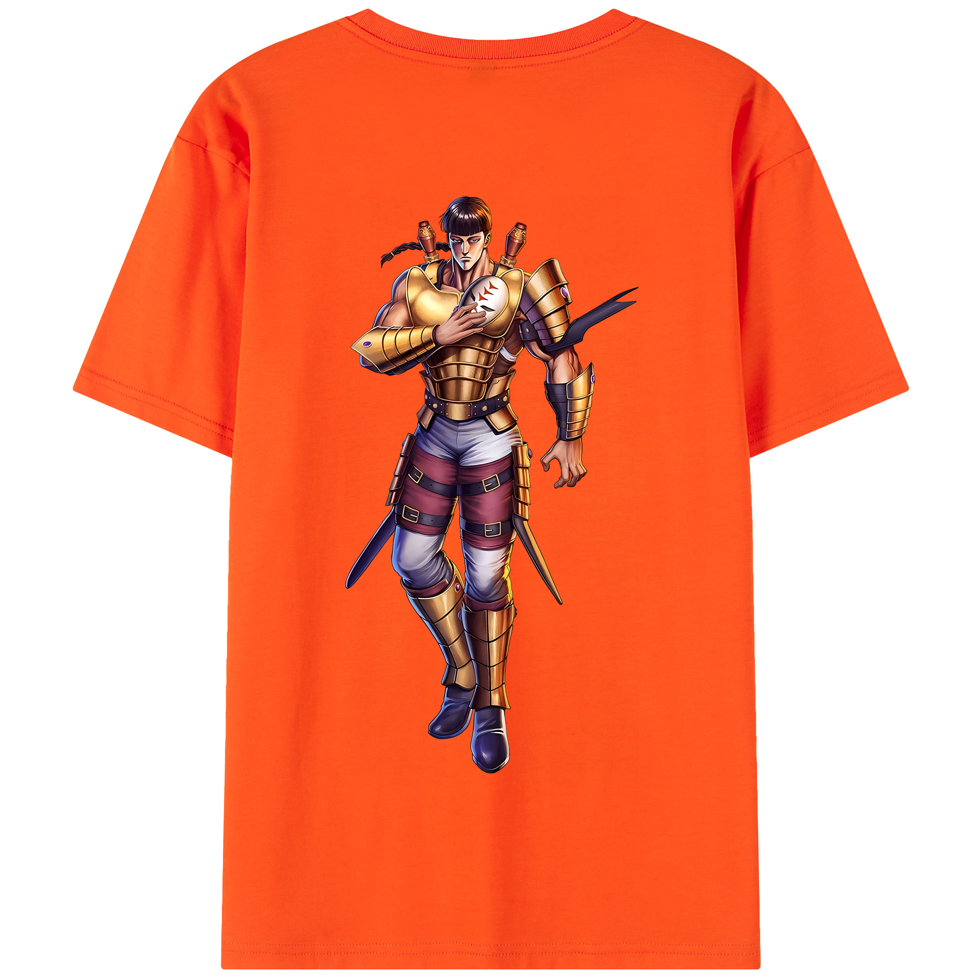 （画像用） 北斗の拳 Fist of the North Star 綿100％半袖Tシャツ（背面プリント）