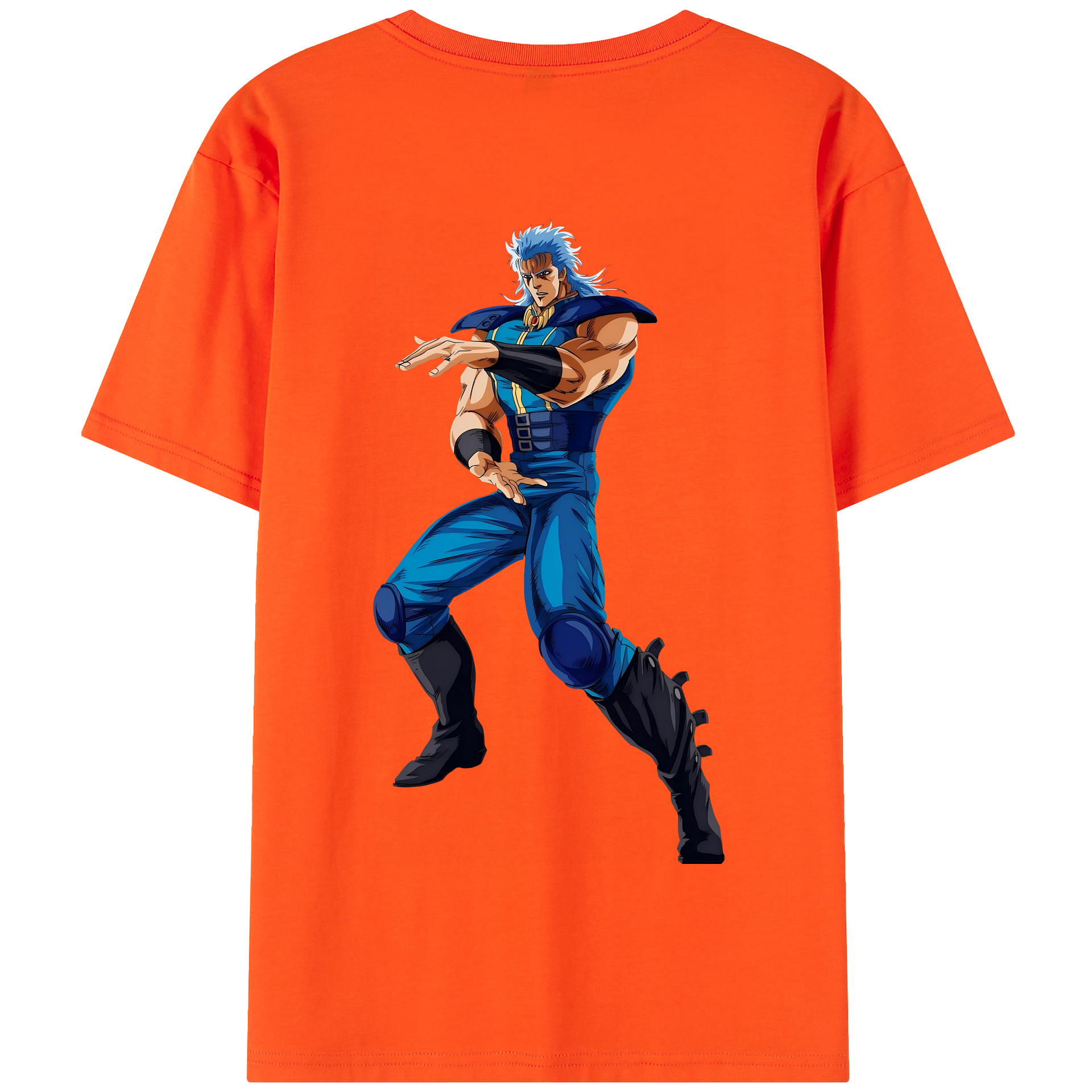 （画像用） 北斗の拳 Fist of the North Star 綿100％半袖Tシャツ（背面プリント）