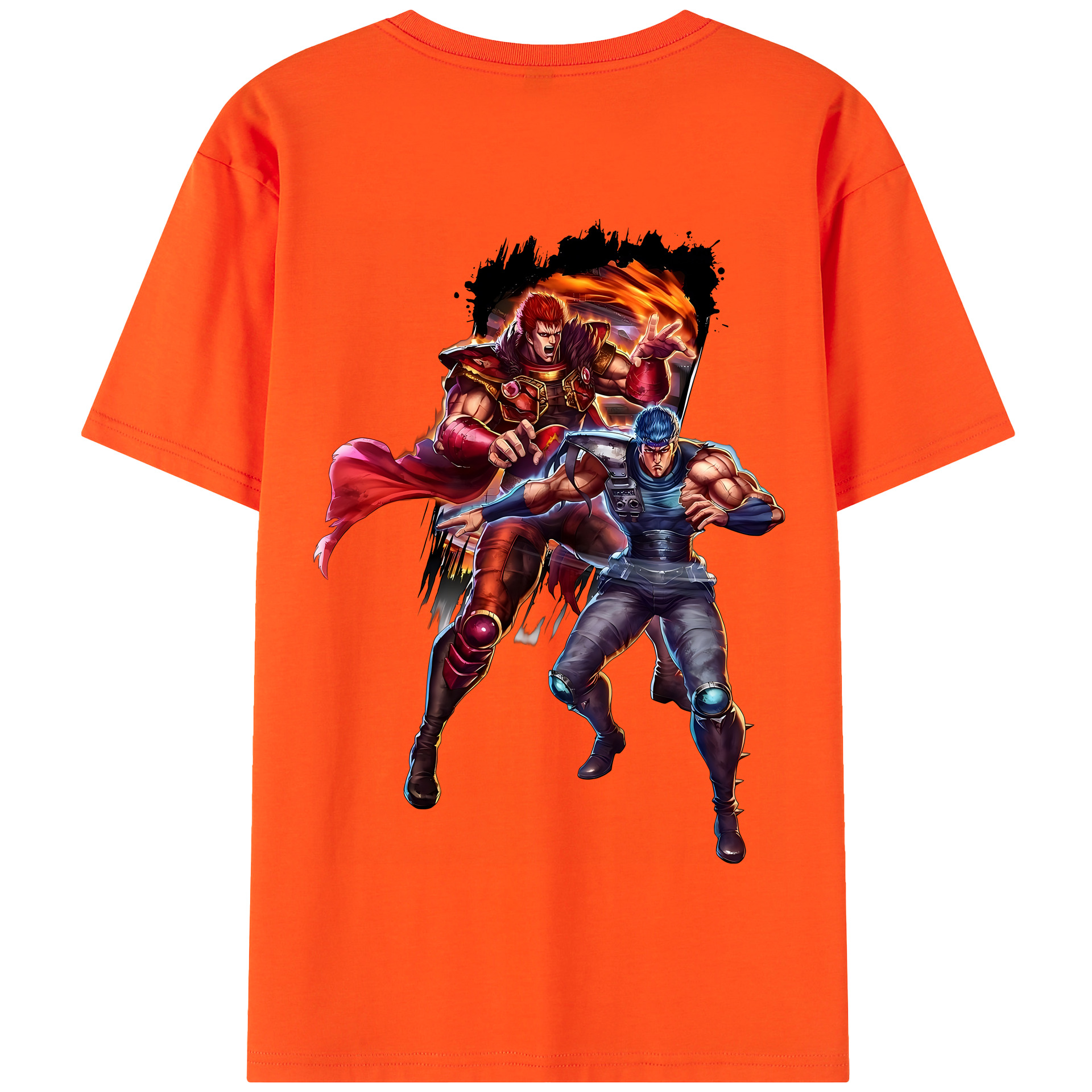 （画像用） 北斗の拳 Fist of the North Star 綿100％半袖Tシャツ（背面プリント）