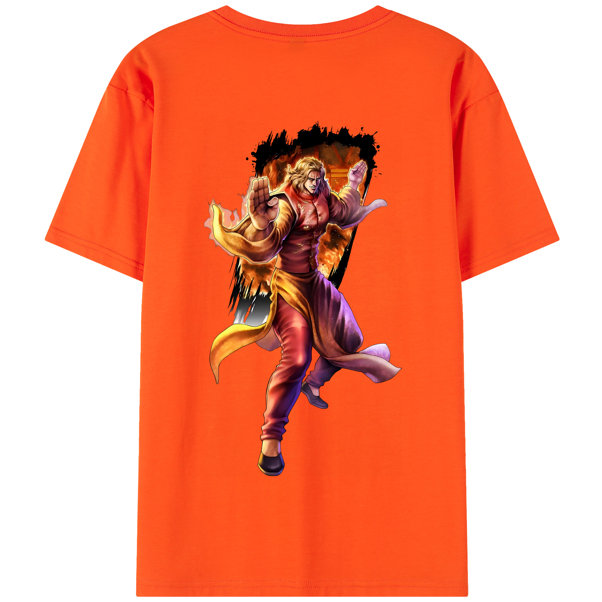 （画像用） 北斗の拳 Fist of the North Star 綿100％半袖Tシャツ（背面プリント）