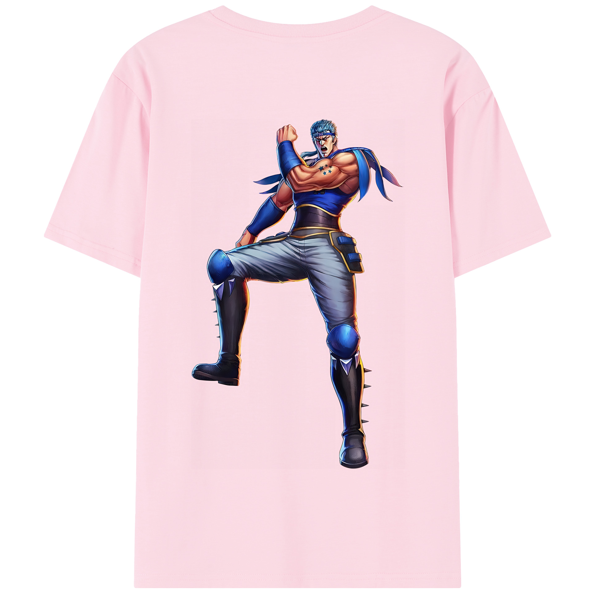 （画像用） 北斗の拳 Fist of the North Star 綿100％半袖Tシャツ（背面プリント）
