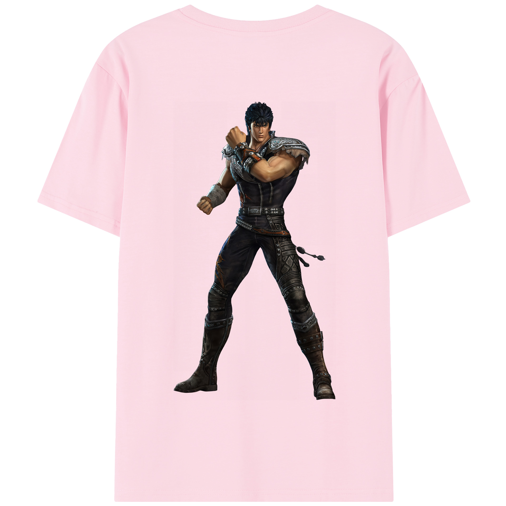 （画像用） 北斗の拳 Fist of the North Star 綿100％半袖Tシャツ（背面プリント）