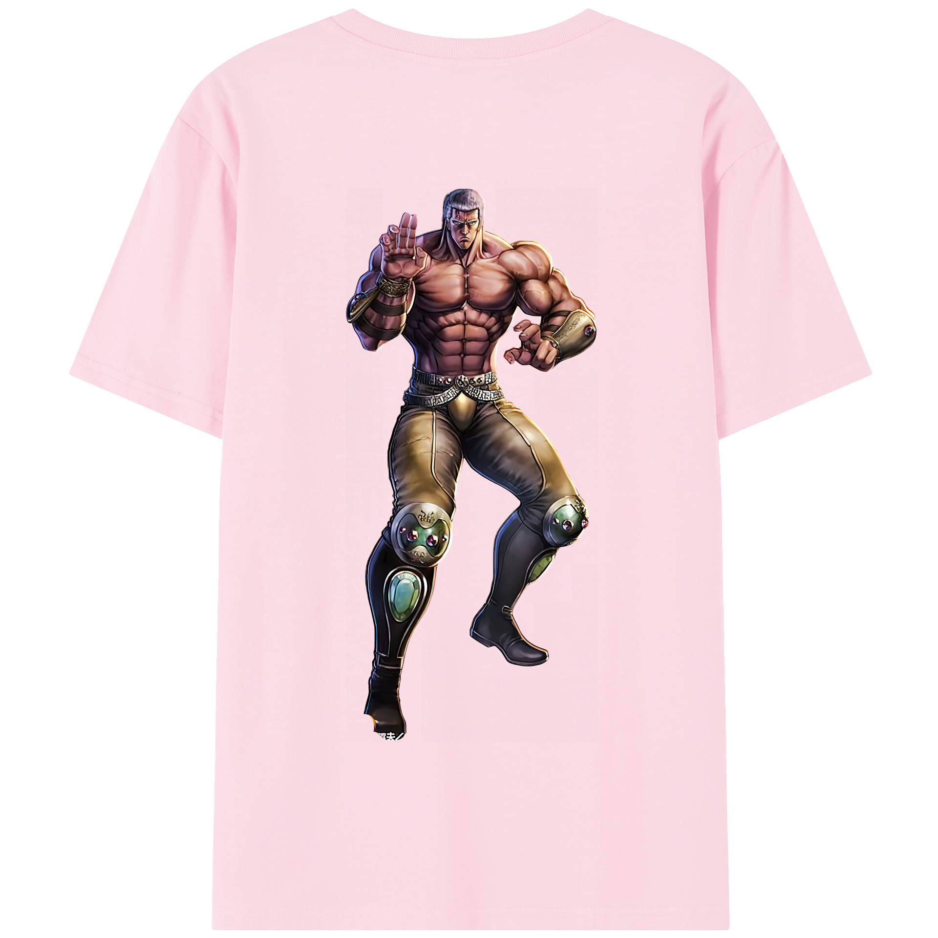 （画像用） 北斗の拳 Fist of the North Star 綿100％半袖Tシャツ（背面プリント）