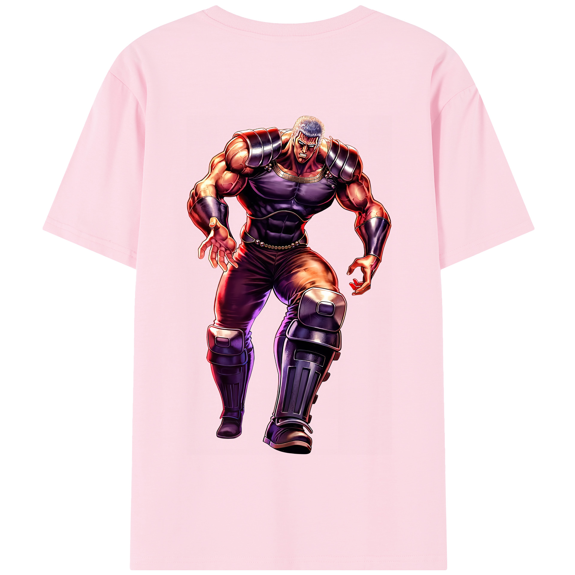 （画像用） 北斗の拳 Fist of the North Star 綿100％半袖Tシャツ（背面プリント）