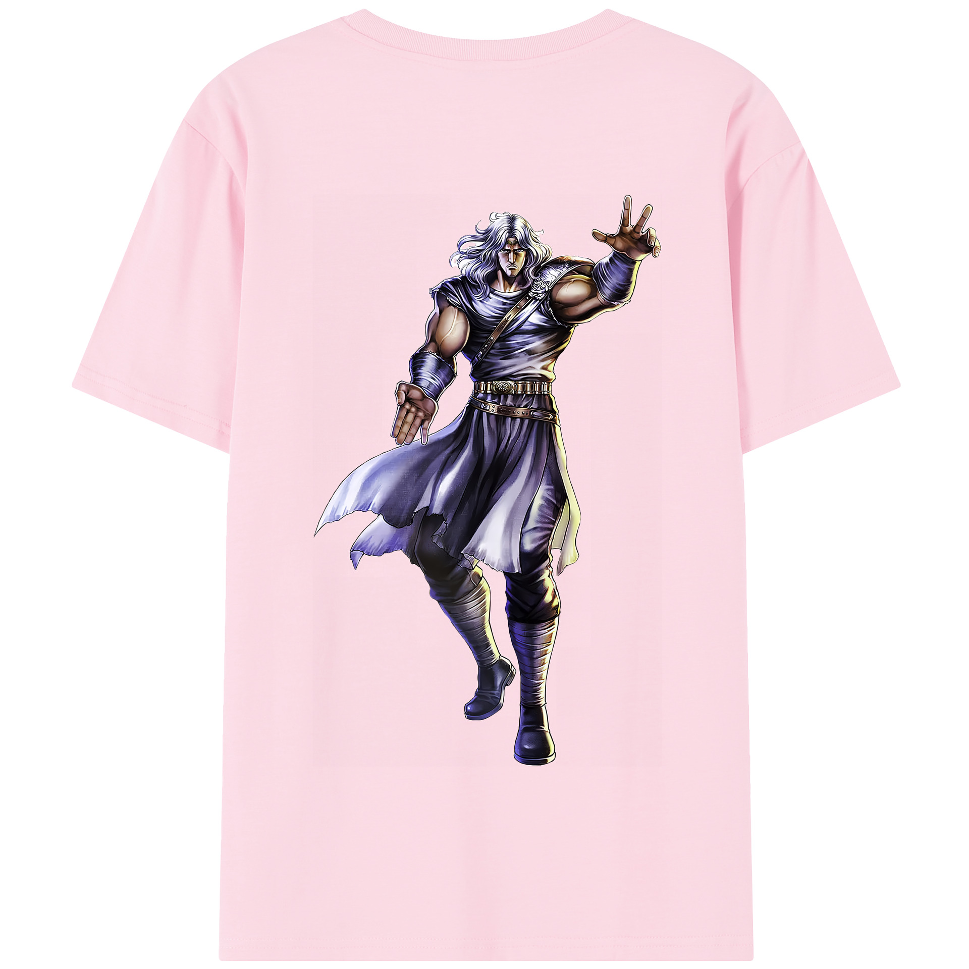（画像用） 北斗の拳 Fist of the North Star 綿100％半袖Tシャツ（背面プリント）