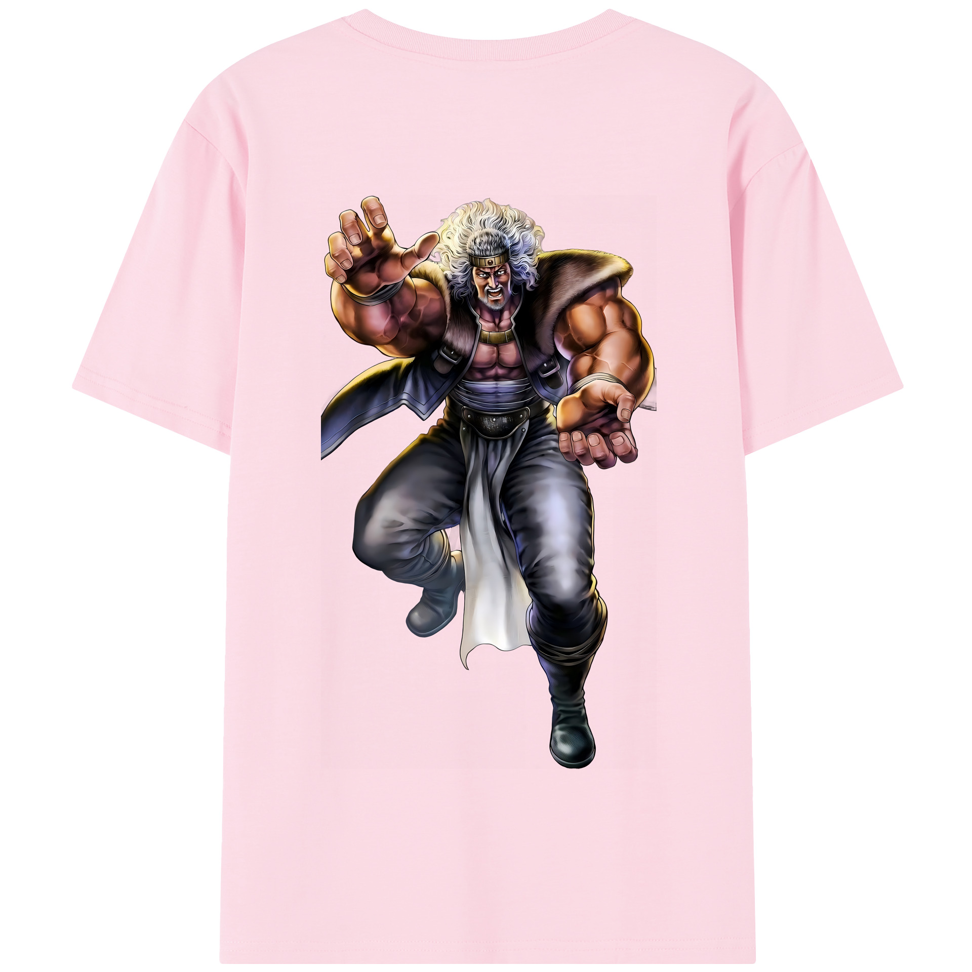 （画像用） 北斗の拳 Fist of the North Star 綿100％半袖Tシャツ（背面プリント）