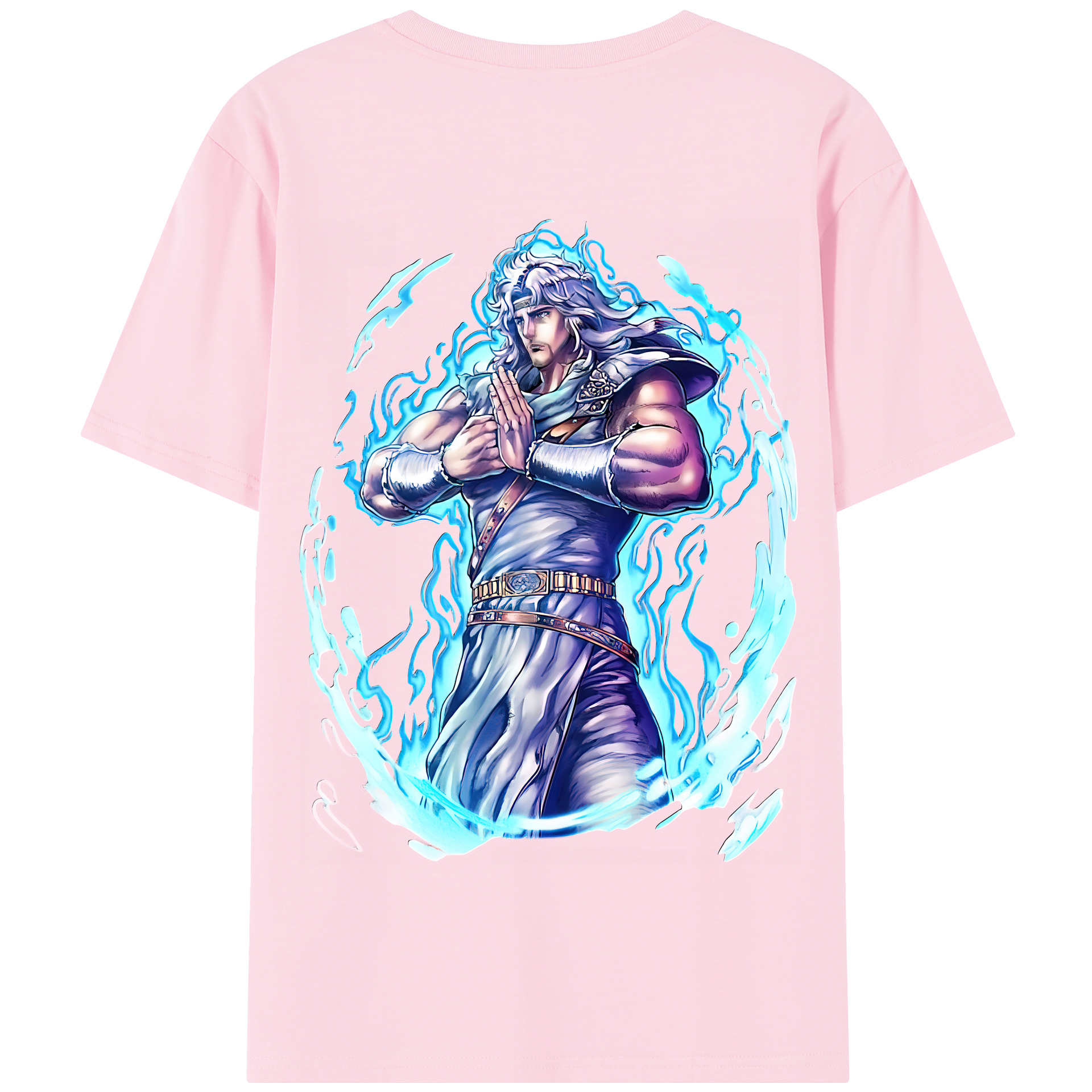 （画像用） 北斗の拳 Fist of the North Star 綿100％半袖Tシャツ（背面プリント）