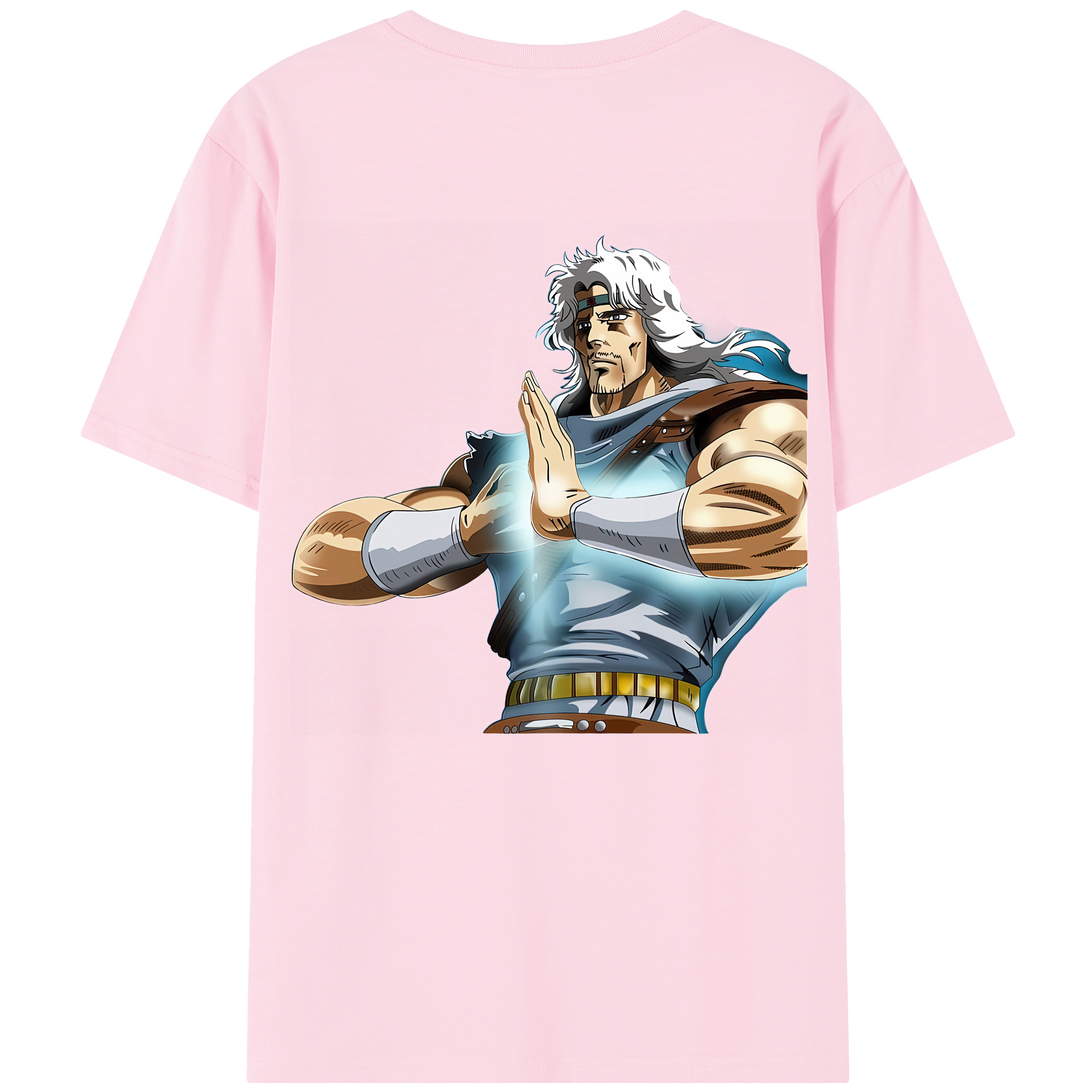 （画像用） 北斗の拳 Fist of the North Star 綿100％半袖Tシャツ（背面プリント）