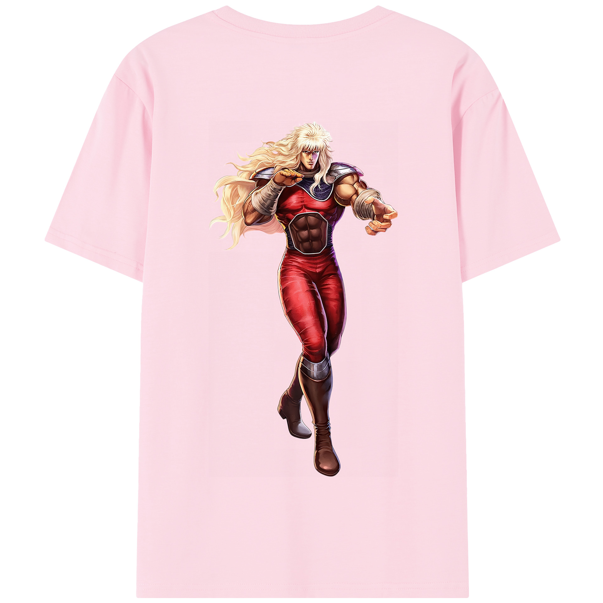 （画像用） 北斗の拳 Fist of the North Star 綿100％半袖Tシャツ（背面プリント）