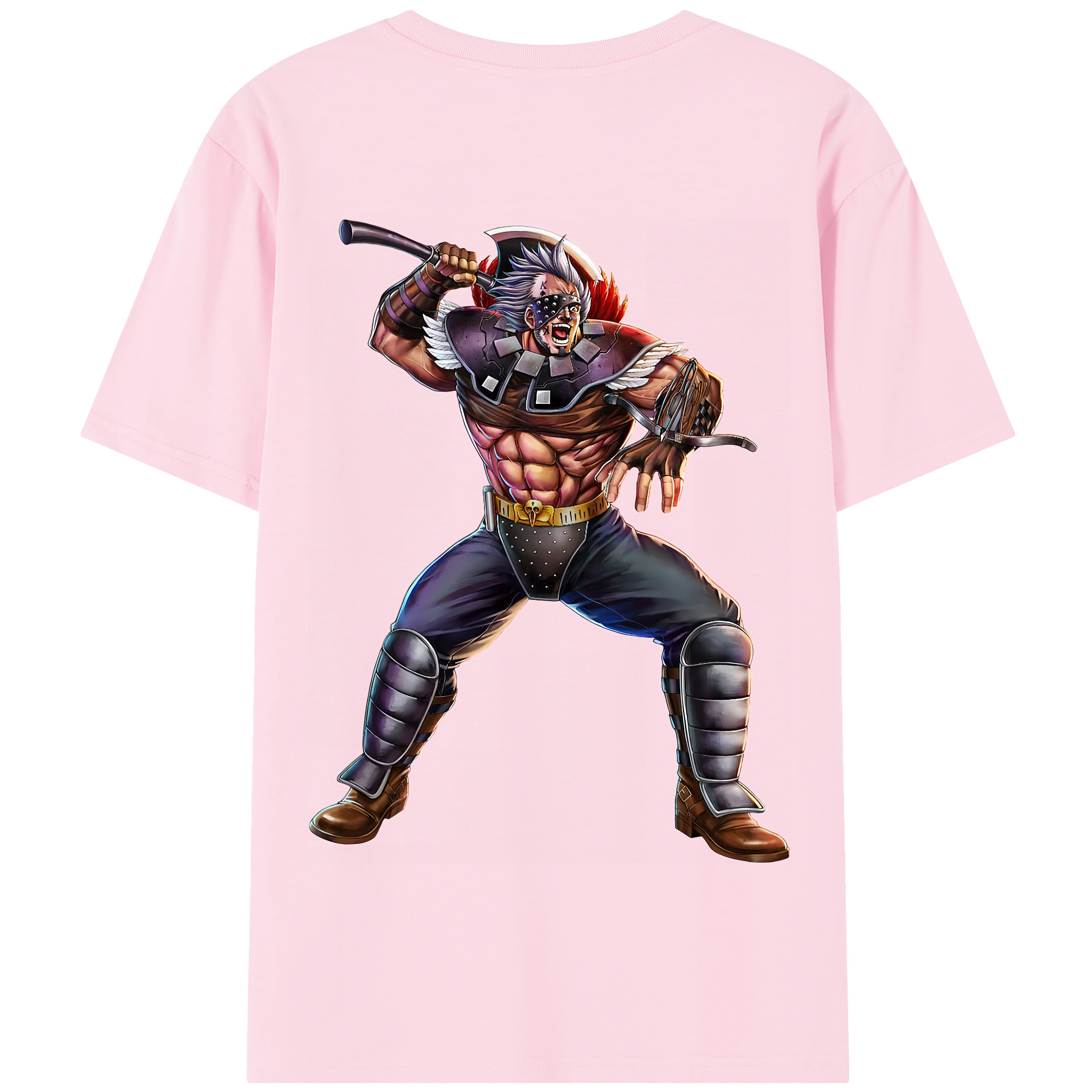 （画像用） 北斗の拳 Fist of the North Star 綿100％半袖Tシャツ（背面プリント）