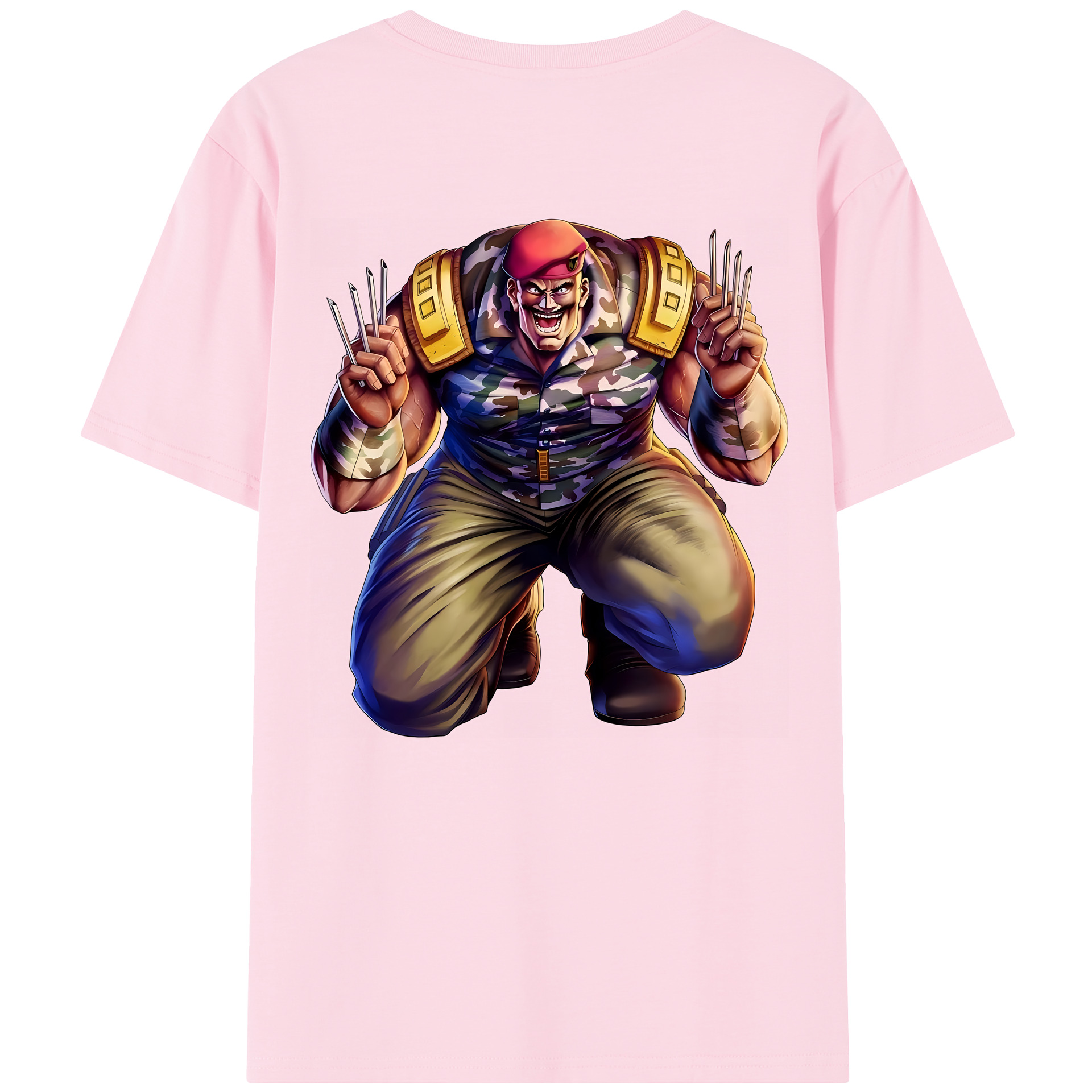 （画像用） 北斗の拳 Fist of the North Star 綿100％半袖Tシャツ（背面プリント）