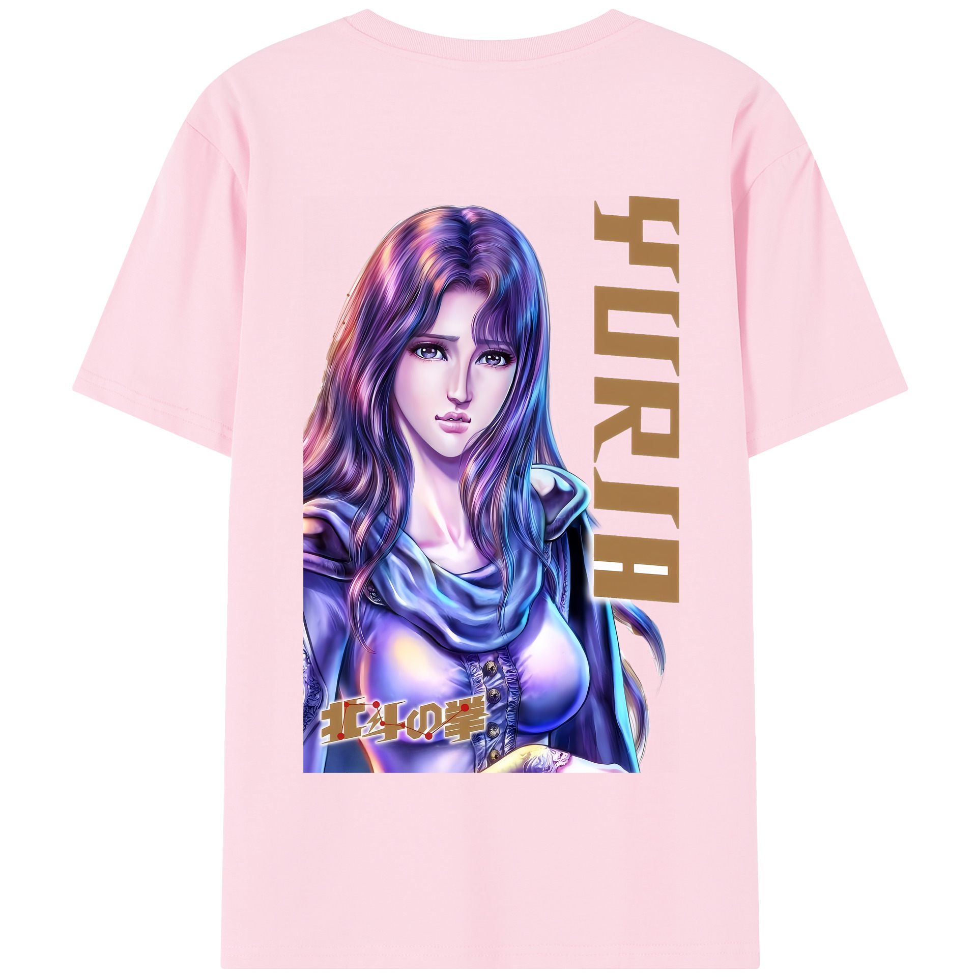 （画像用） 北斗の拳 Fist of the North Star 綿100％半袖Tシャツ（背面プリント）