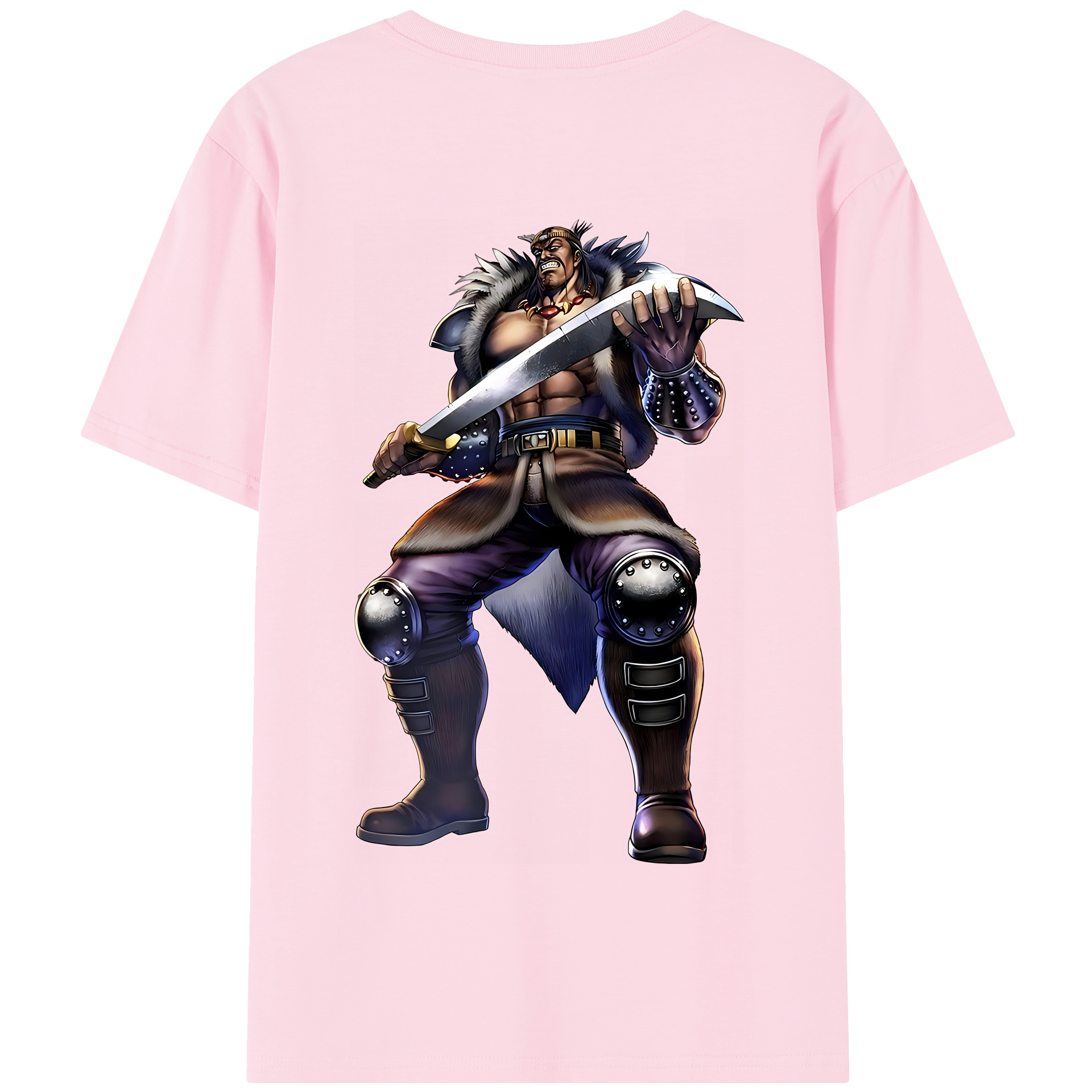 （画像用） 北斗の拳 Fist of the North Star 綿100％半袖Tシャツ（背面プリント）