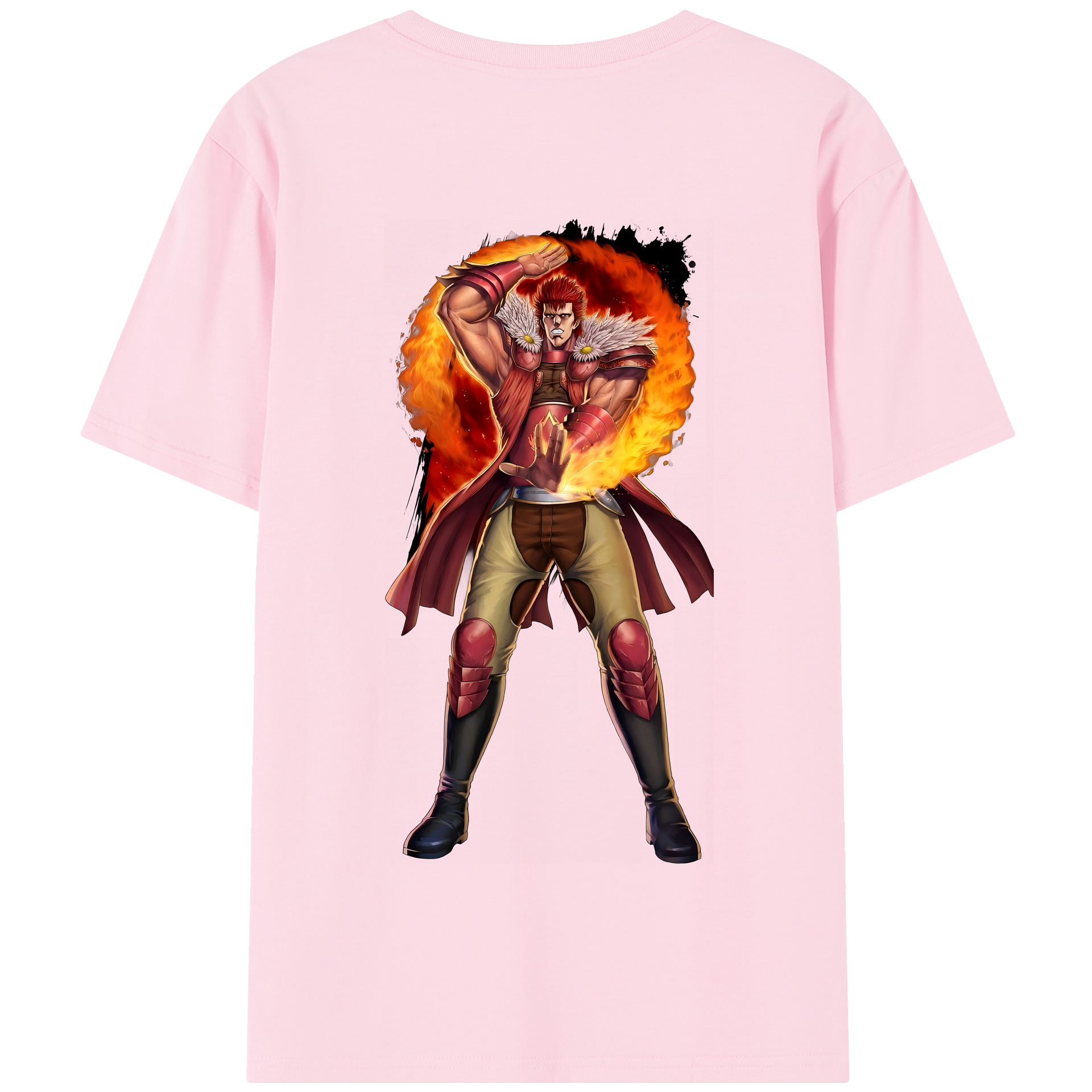 （画像用） 北斗の拳 Fist of the North Star 綿100％半袖Tシャツ（背面プリント）