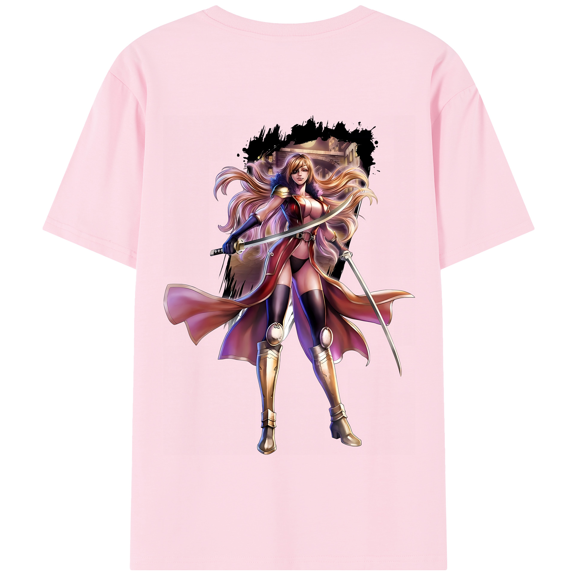 （画像用） 北斗の拳 Fist of the North Star 綿100％半袖Tシャツ（背面プリント）