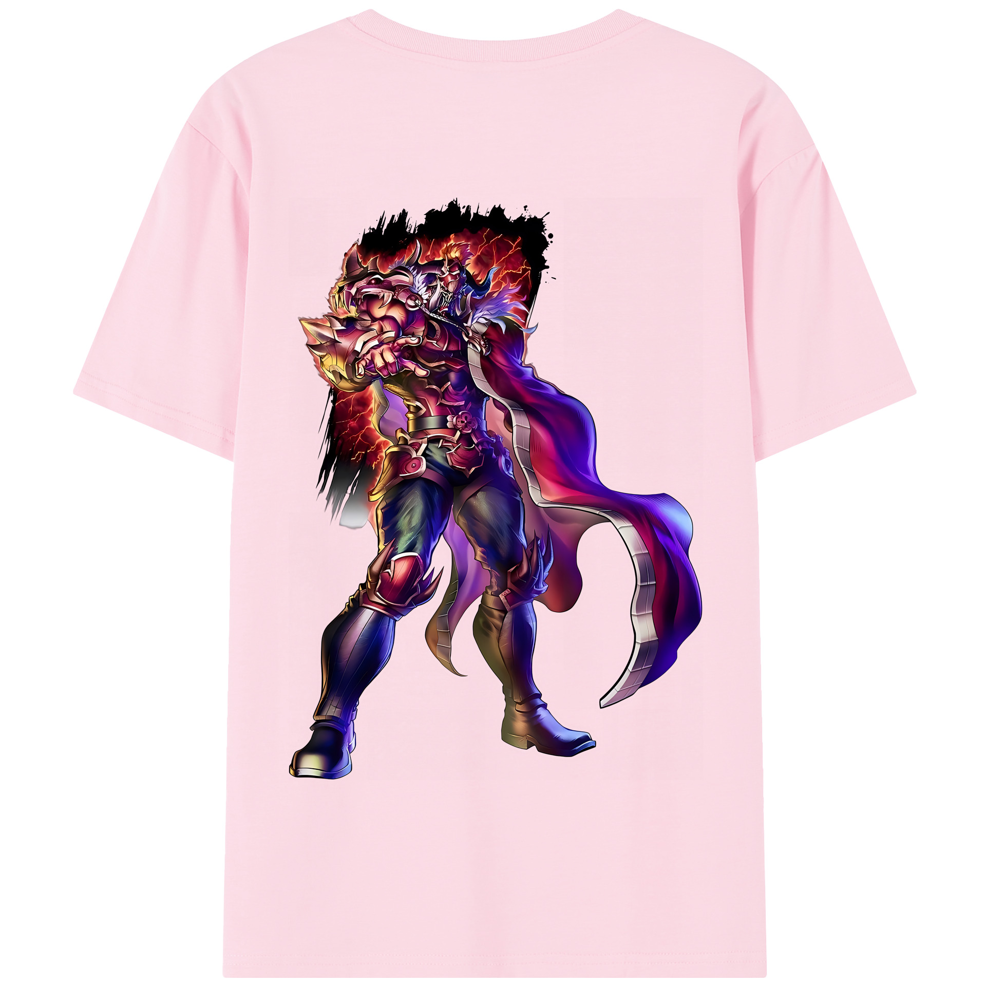 （画像用） 北斗の拳 Fist of the North Star 綿100％半袖Tシャツ（背面プリント）