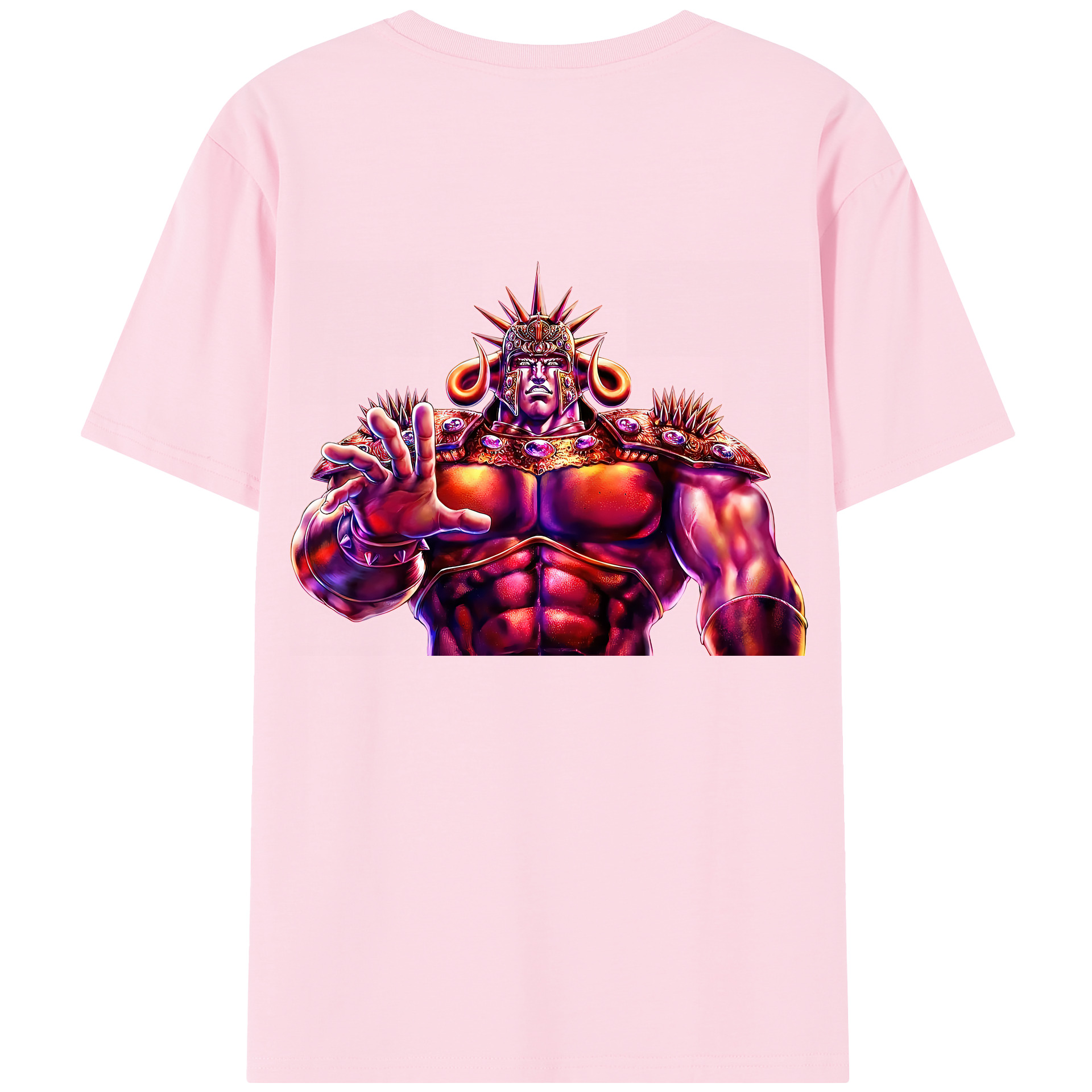 （画像用） 北斗の拳 Fist of the North Star 綿100％半袖Tシャツ（背面プリント）