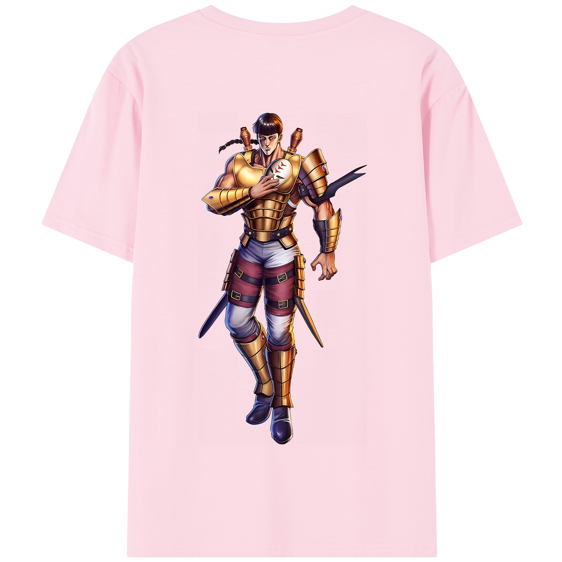 （画像用） 北斗の拳 Fist of the North Star 綿100％半袖Tシャツ（背面プリント）