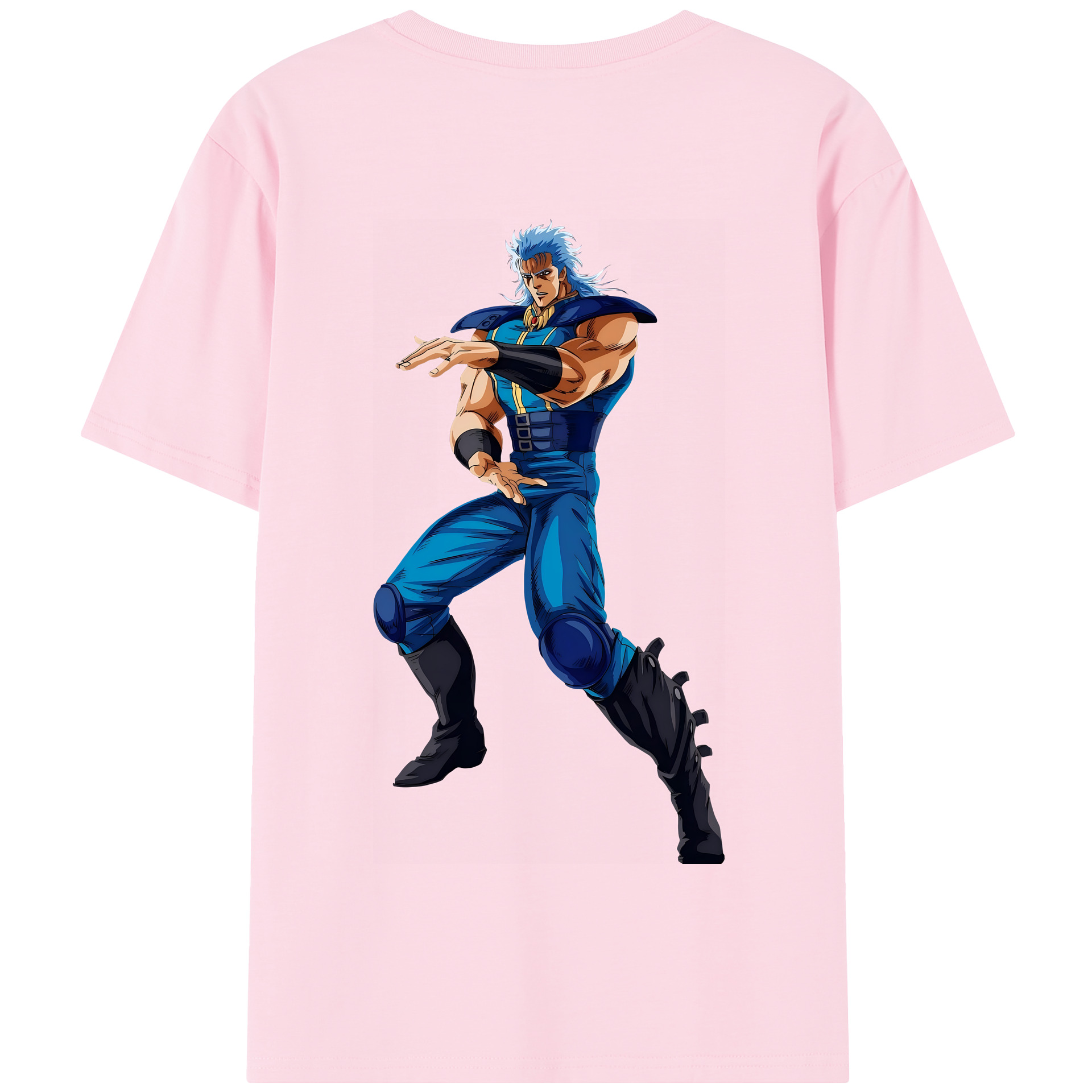 （画像用） 北斗の拳 Fist of the North Star 綿100％半袖Tシャツ（背面プリント）