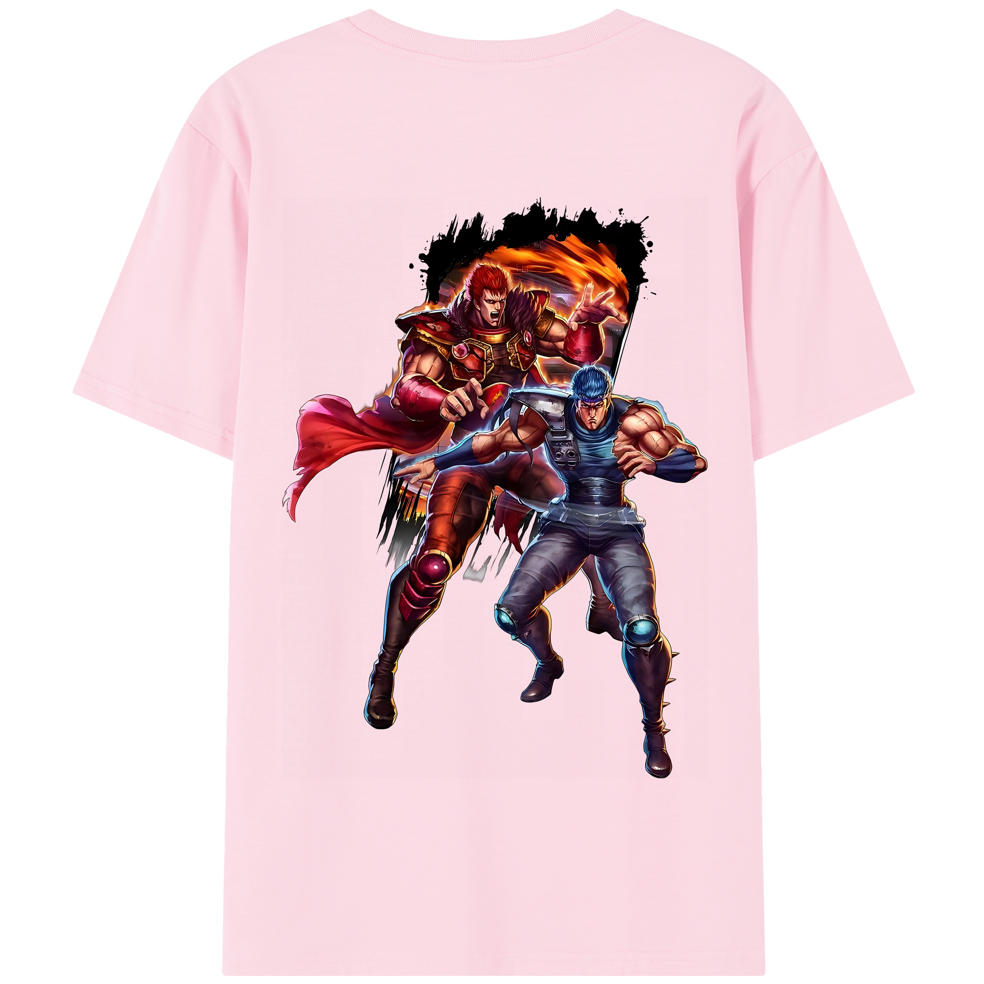 （画像用） 北斗の拳 Fist of the North Star 綿100％半袖Tシャツ（背面プリント）
