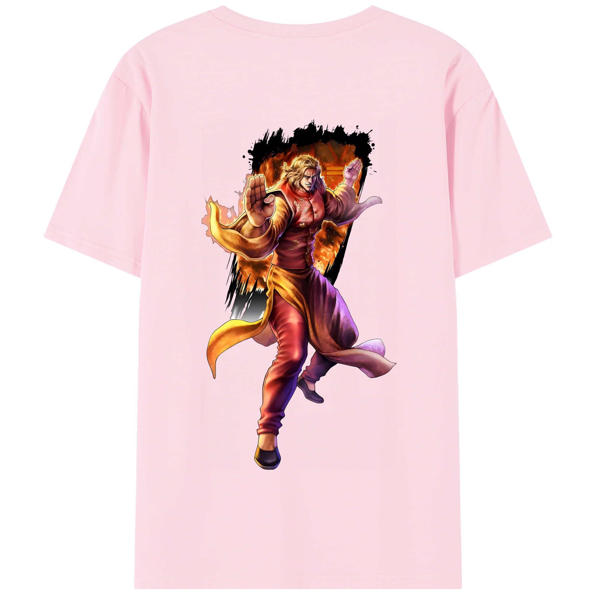 （画像用） 北斗の拳 Fist of the North Star 綿100％半袖Tシャツ（背面プリント）