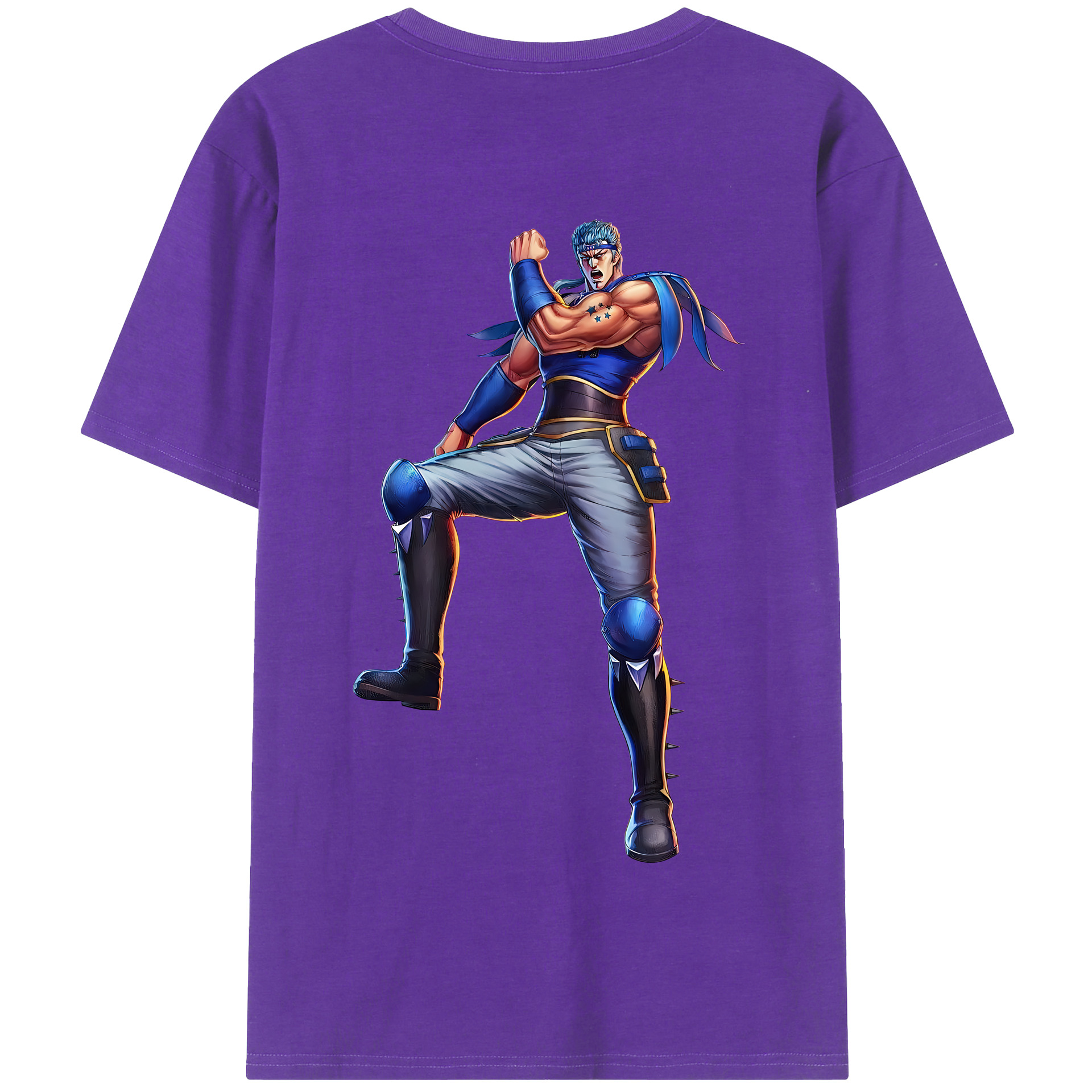 （画像用） 北斗の拳 Fist of the North Star 綿100％半袖Tシャツ（背面プリント）