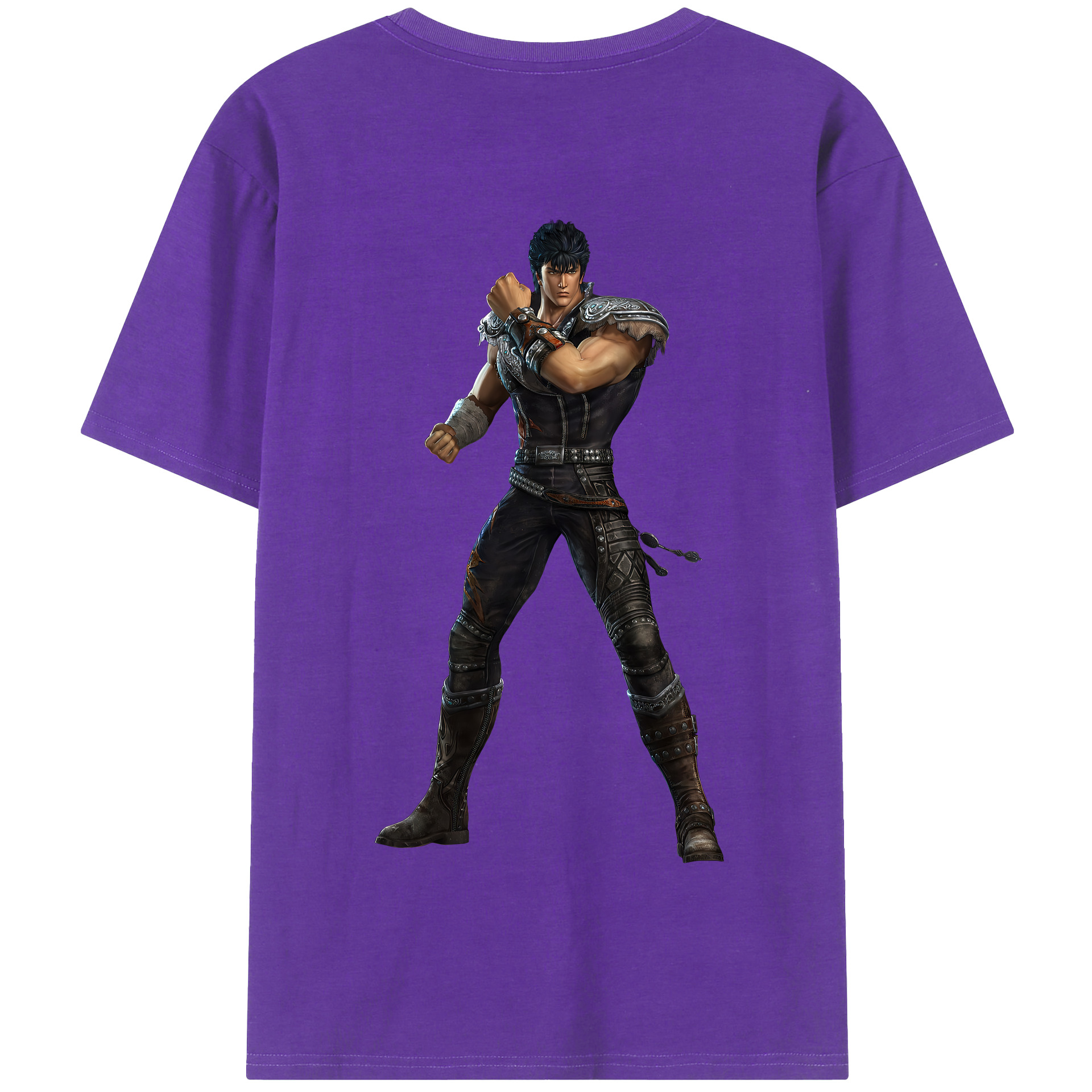 （画像用） 北斗の拳 Fist of the North Star 綿100％半袖Tシャツ（背面プリント）