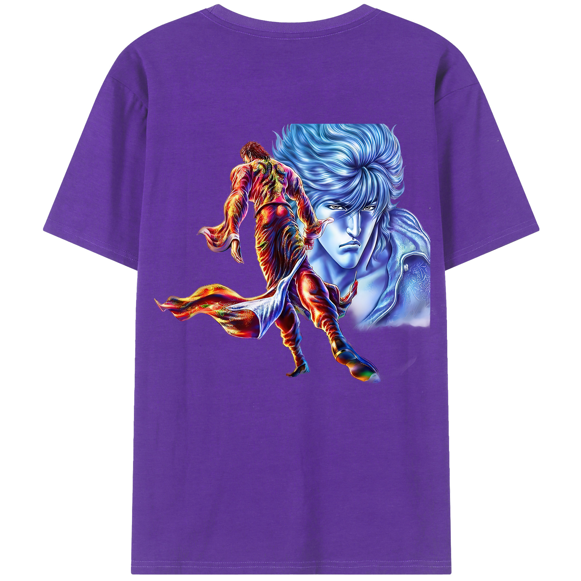 （画像用） 北斗の拳 Fist of the North Star 綿100％半袖Tシャツ（背面プリント）
