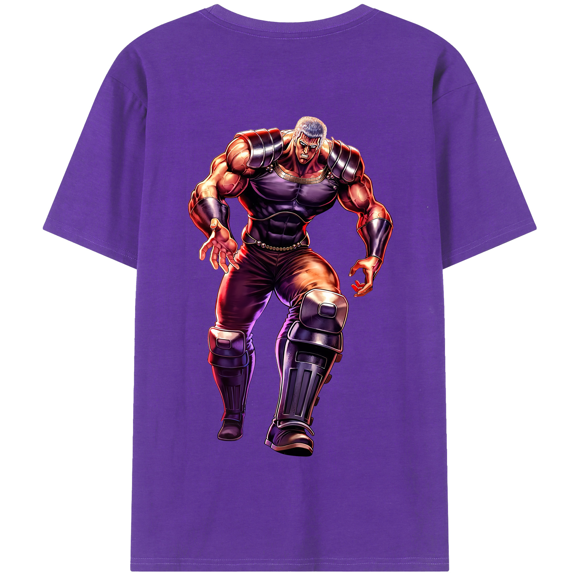 （画像用） 北斗の拳 Fist of the North Star 綿100％半袖Tシャツ（背面プリント）