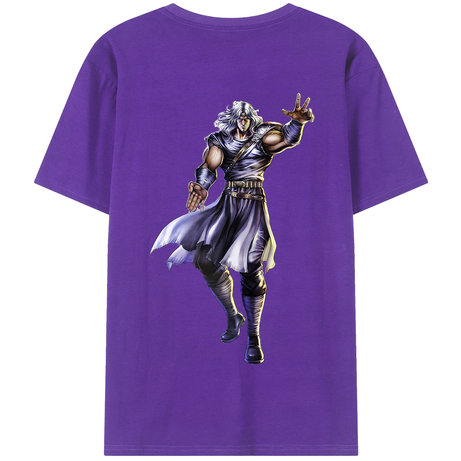 （画像用） 北斗の拳 Fist of the North Star 綿100％半袖Tシャツ（背面プリント）
