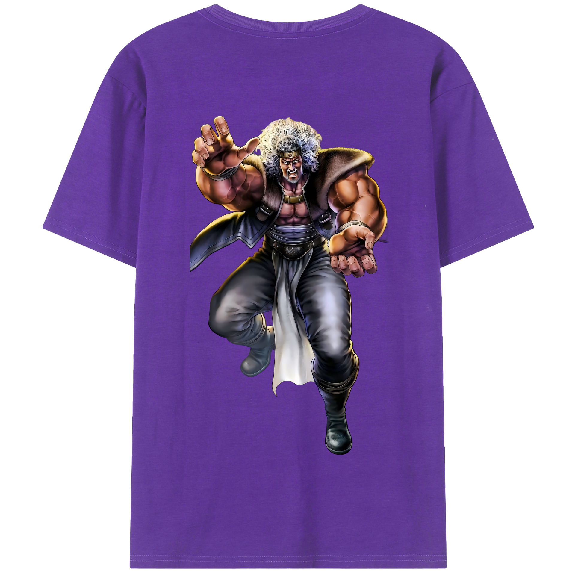 （画像用） 北斗の拳 Fist of the North Star 綿100％半袖Tシャツ（背面プリント）
