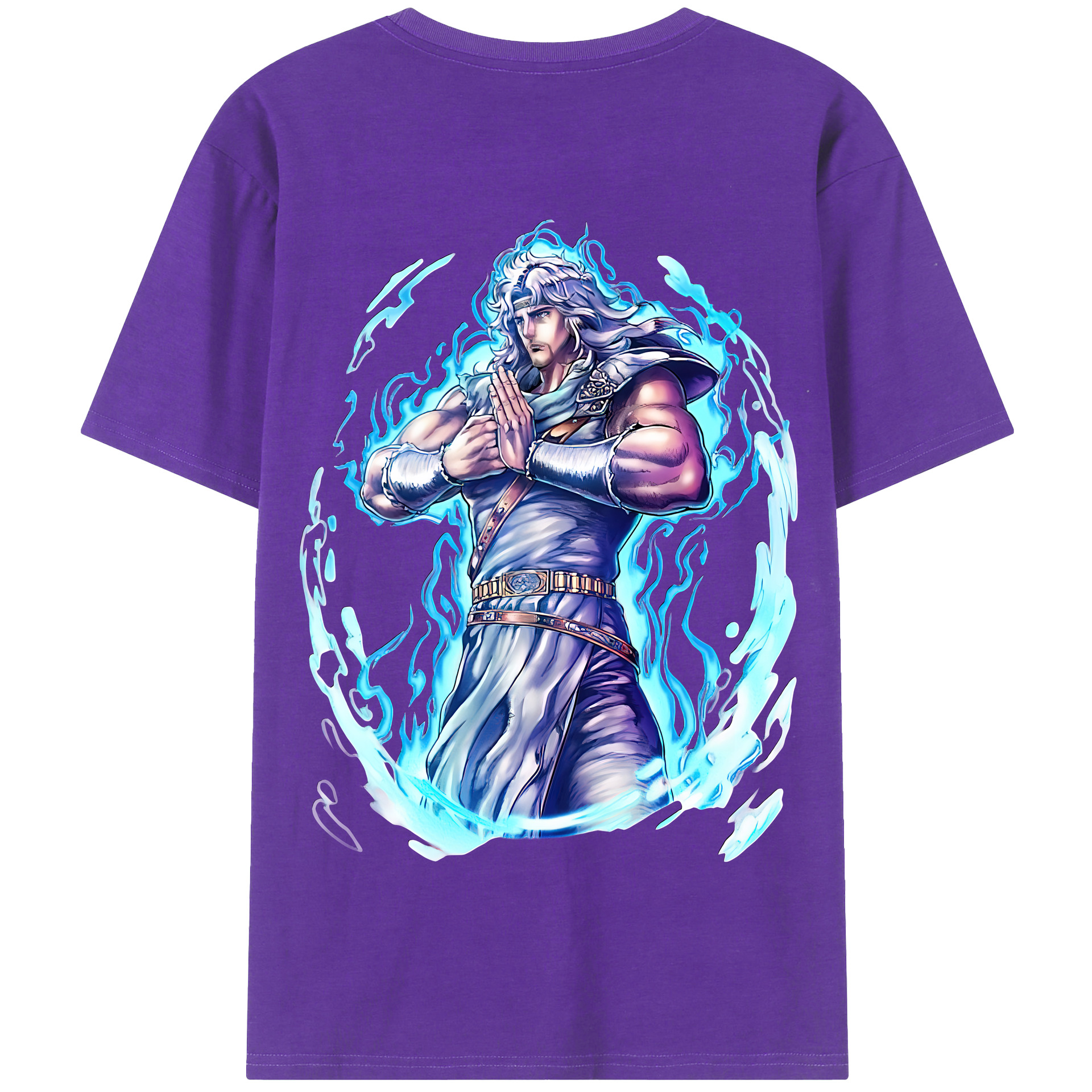 （画像用） 北斗の拳 Fist of the North Star 綿100％半袖Tシャツ（背面プリント）