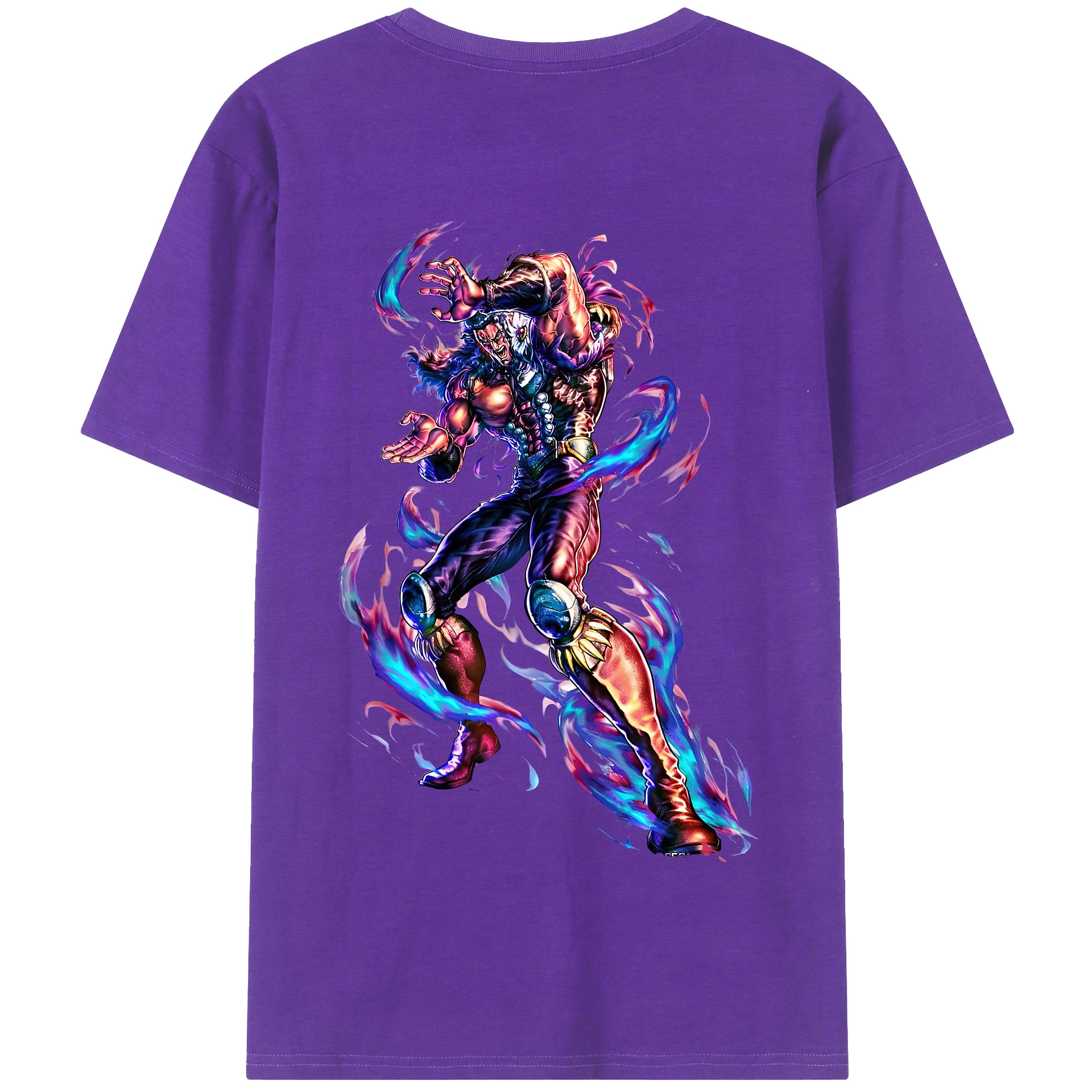 （画像用） 北斗の拳 Fist of the North Star 綿100％半袖Tシャツ（背面プリント）