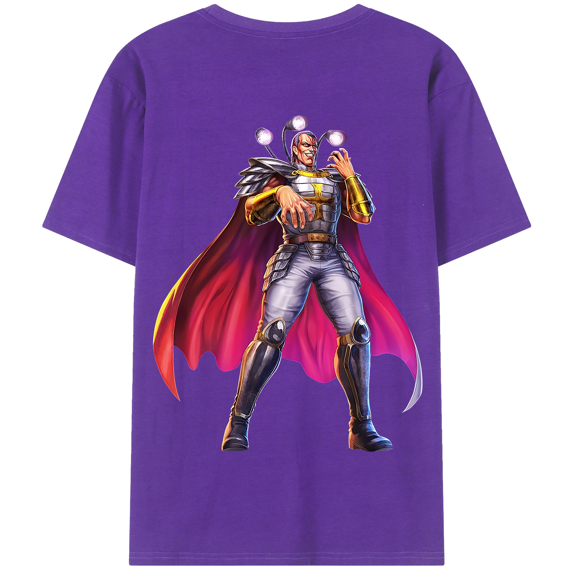 （画像用） 北斗の拳 Fist of the North Star 綿100％半袖Tシャツ（背面プリント）