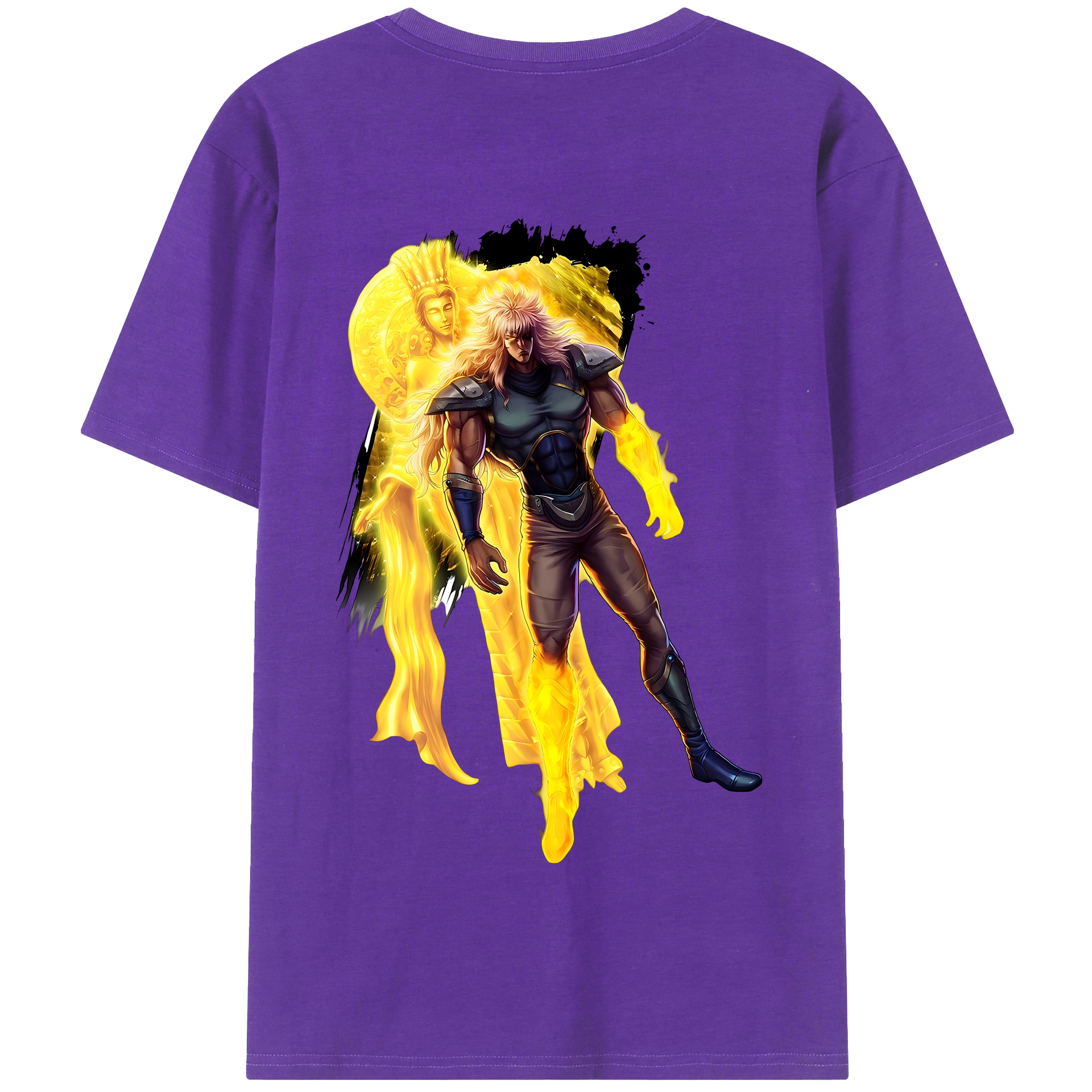 （画像用） 北斗の拳 Fist of the North Star 綿100％半袖Tシャツ（背面プリント）