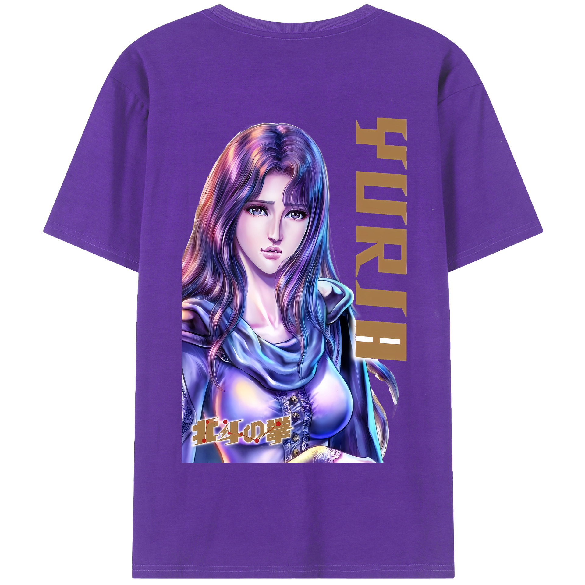 （画像用） 北斗の拳 Fist of the North Star 綿100％半袖Tシャツ（背面プリント）