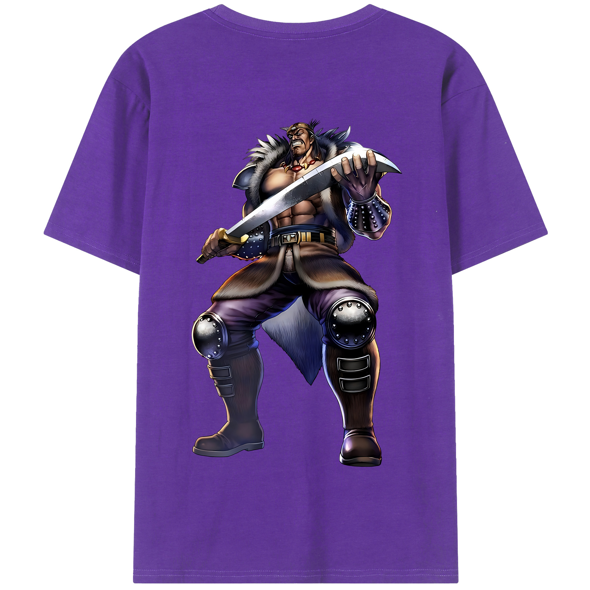 （画像用） 北斗の拳 Fist of the North Star 綿100％半袖Tシャツ（背面プリント）
