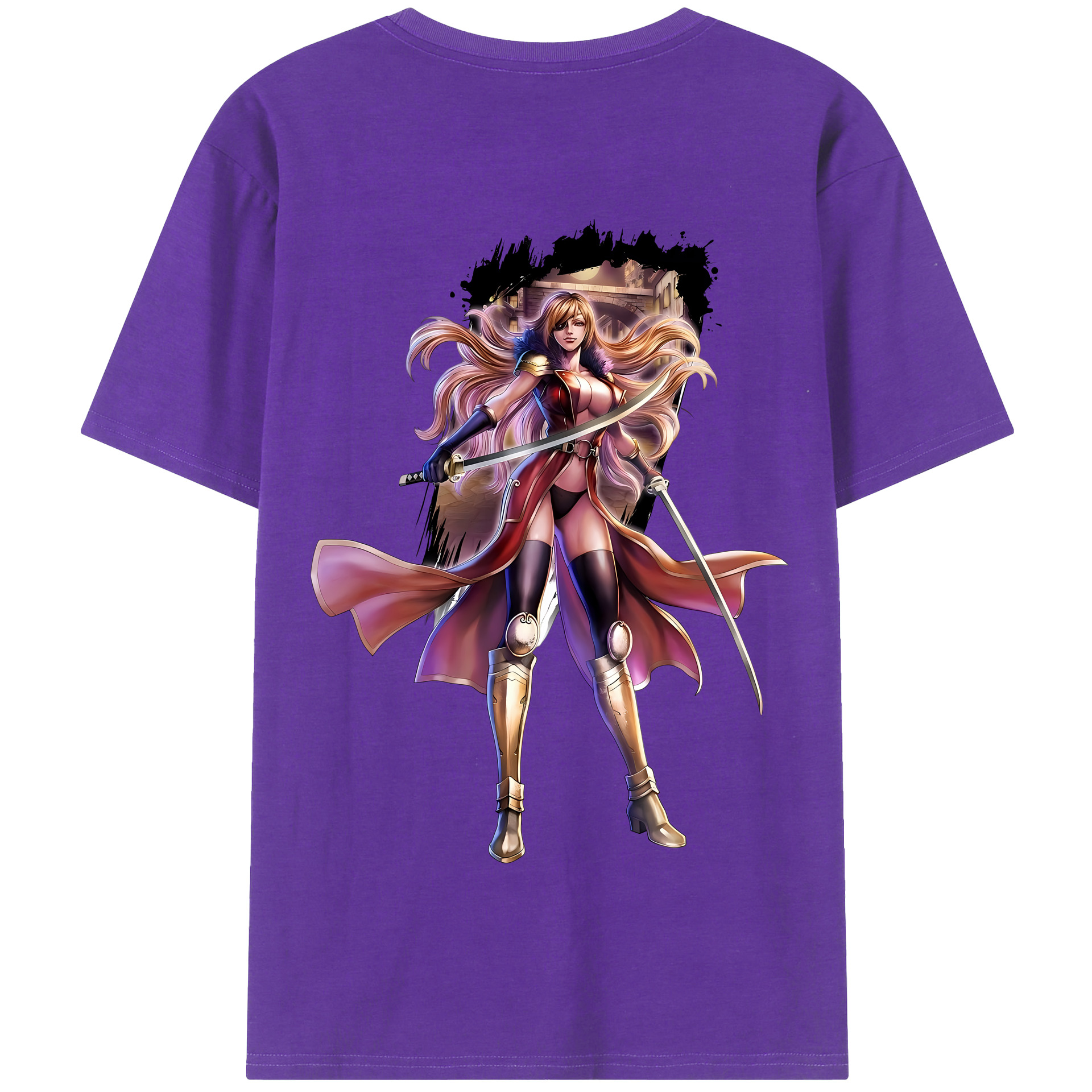 （画像用） 北斗の拳 Fist of the North Star 綿100％半袖Tシャツ（背面プリント）