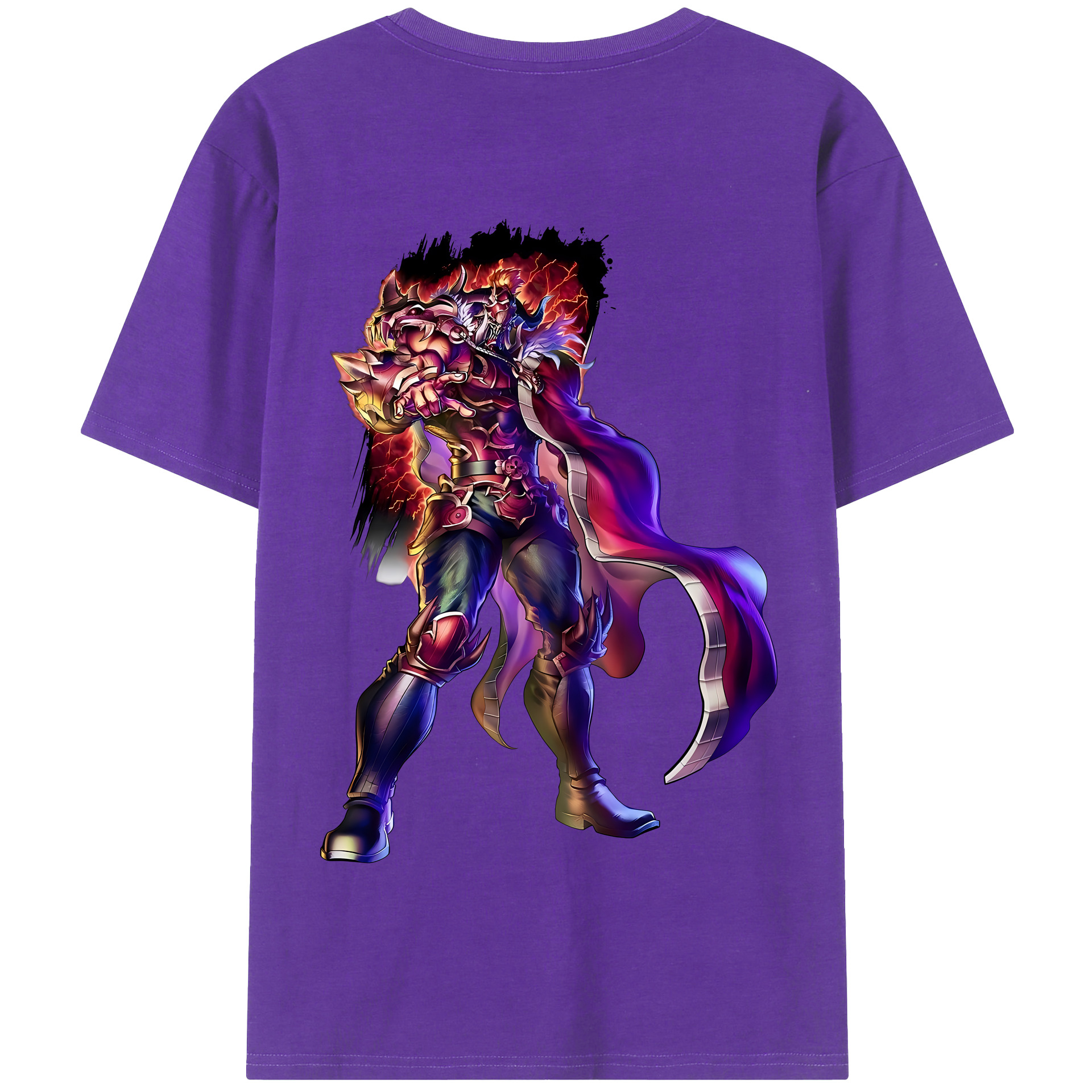 （画像用） 北斗の拳 Fist of the North Star 綿100％半袖Tシャツ（背面プリント）