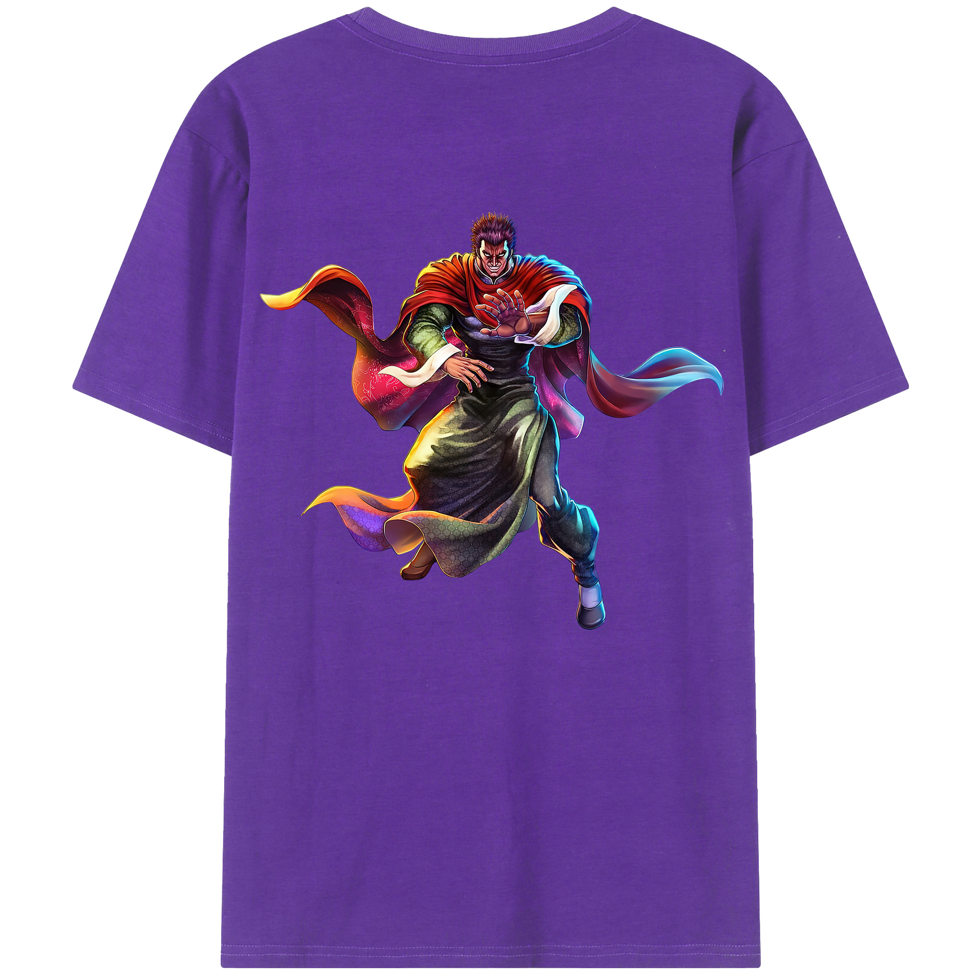 （画像用） 北斗の拳 Fist of the North Star 綿100％半袖Tシャツ（背面プリント）